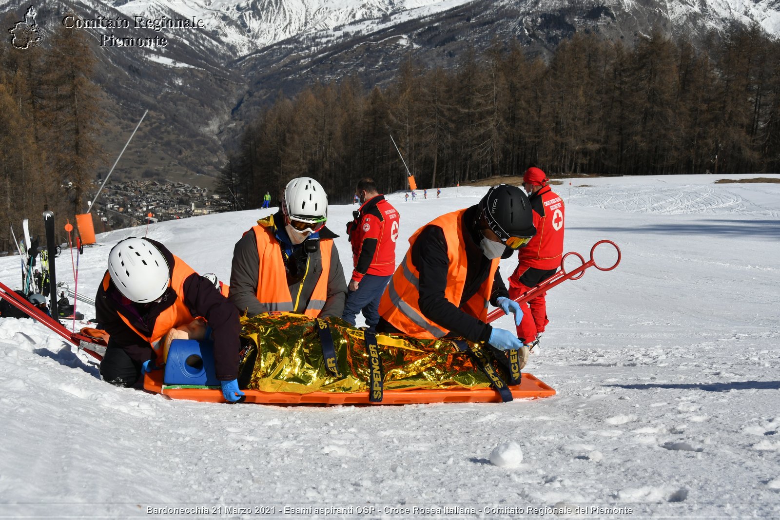 Bardonecchia 21 Marzo 2021 - Esami aspiranti OSP - Croce Rossa Italiana - Comitato Regionale del Piemonte