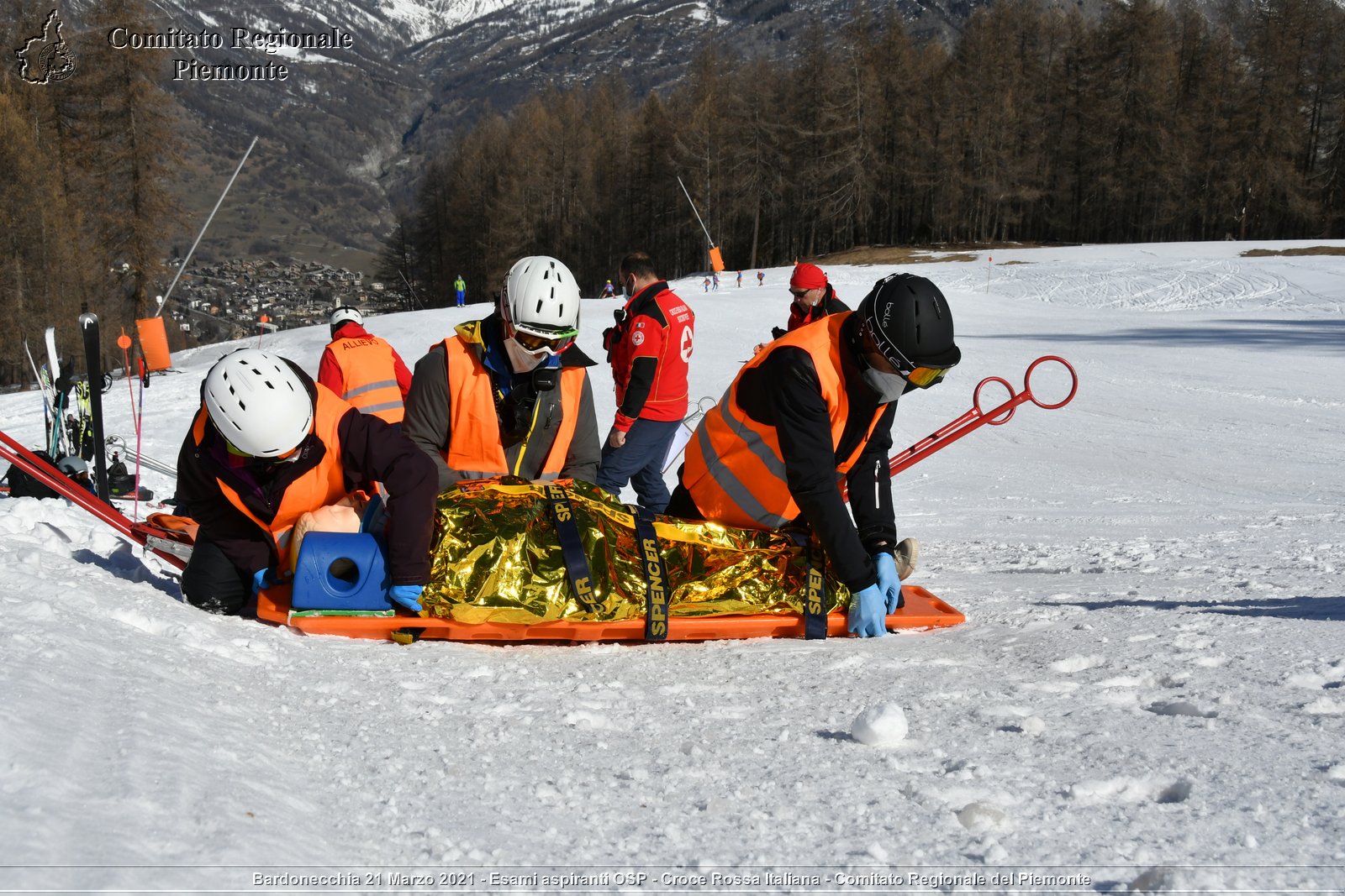 Bardonecchia 21 Marzo 2021 - Esami aspiranti OSP - Croce Rossa Italiana - Comitato Regionale del Piemonte