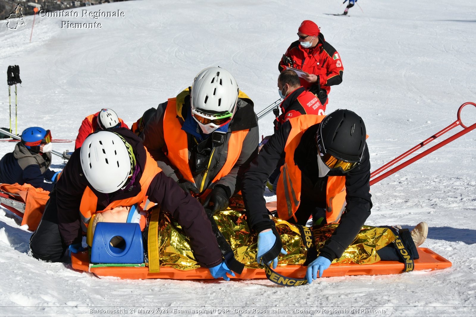 Bardonecchia 21 Marzo 2021 - Esami aspiranti OSP - Croce Rossa Italiana - Comitato Regionale del Piemonte