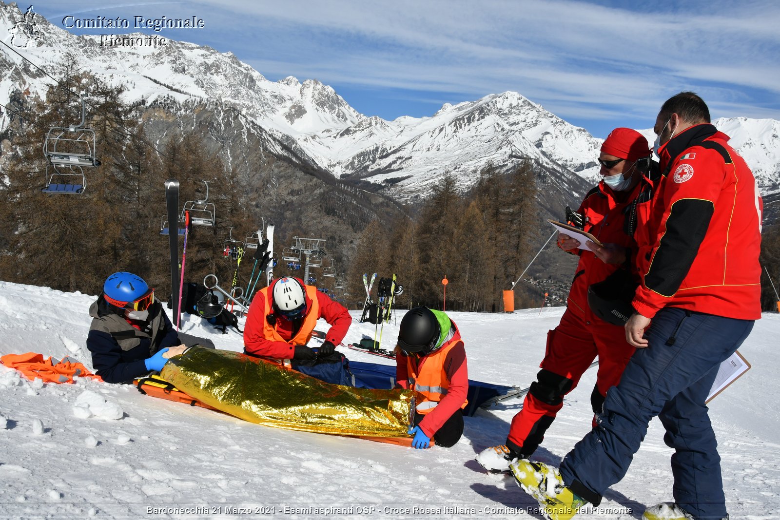 Bardonecchia 21 Marzo 2021 - Esami aspiranti OSP - Croce Rossa Italiana - Comitato Regionale del Piemonte