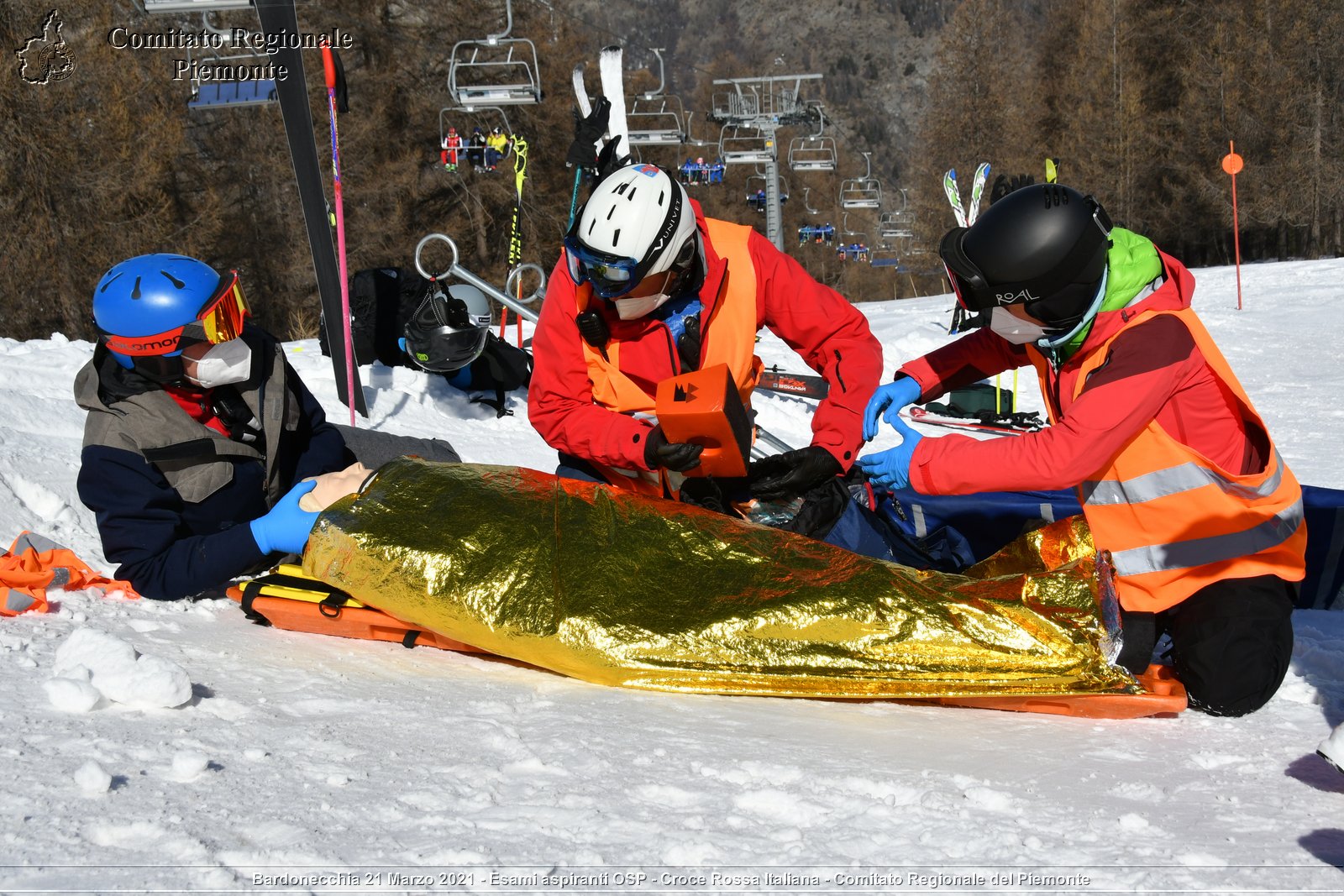 Bardonecchia 21 Marzo 2021 - Esami aspiranti OSP - Croce Rossa Italiana - Comitato Regionale del Piemonte