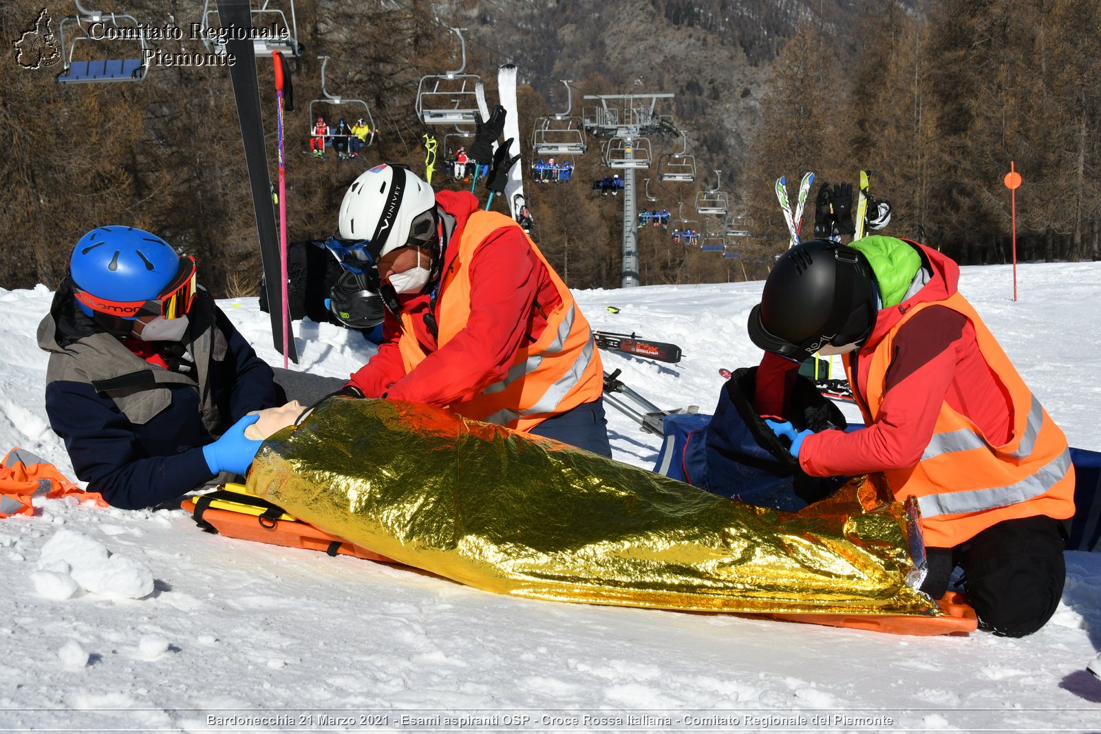 Bardonecchia 21 Marzo 2021 - Esami aspiranti OSP - Croce Rossa Italiana - Comitato Regionale del Piemonte