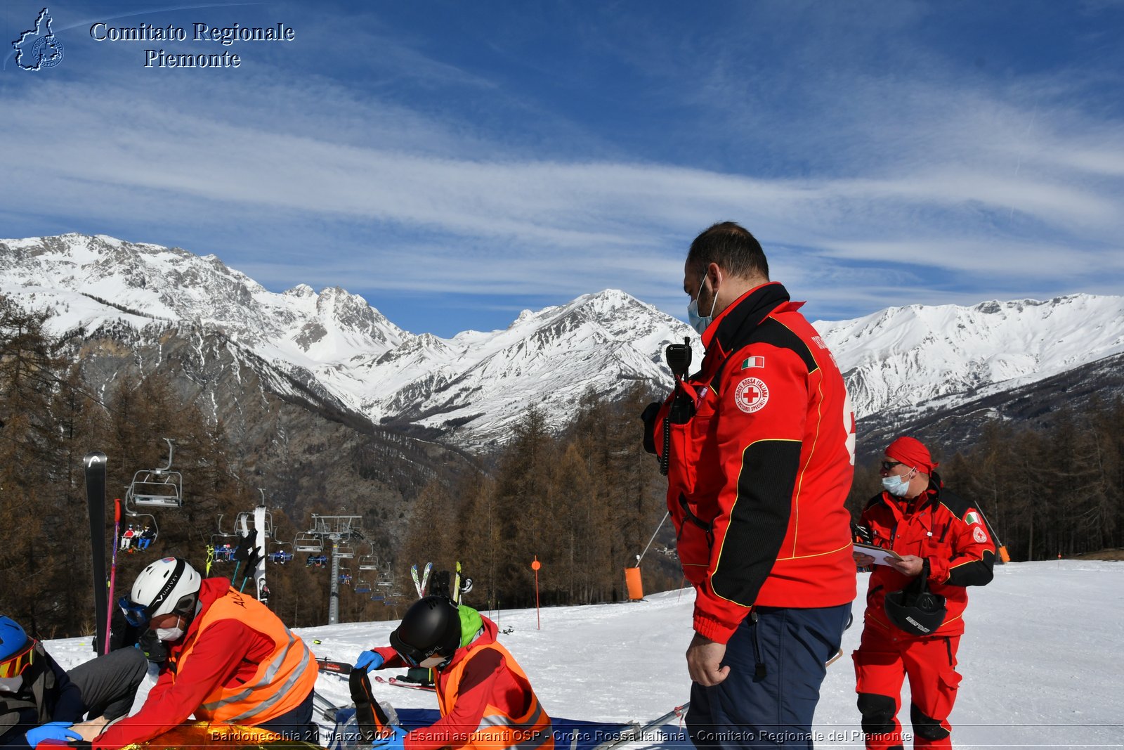 Bardonecchia 21 Marzo 2021 - Esami aspiranti OSP - Croce Rossa Italiana - Comitato Regionale del Piemonte