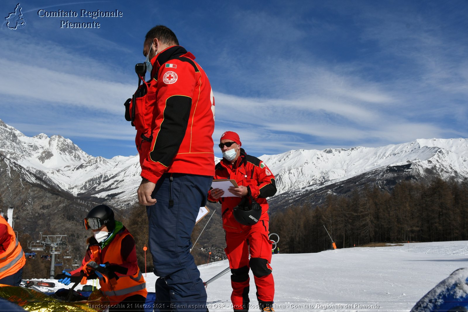 Bardonecchia 21 Marzo 2021 - Esami aspiranti OSP - Croce Rossa Italiana - Comitato Regionale del Piemonte