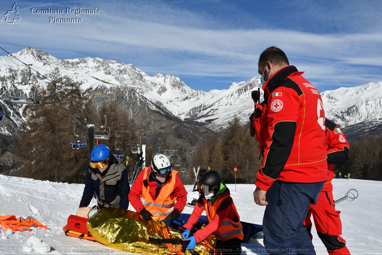 Bardonecchia 21 Marzo 2021 - Esami aspiranti OSP - Croce Rossa Italiana - Comitato Regionale del Piemonte