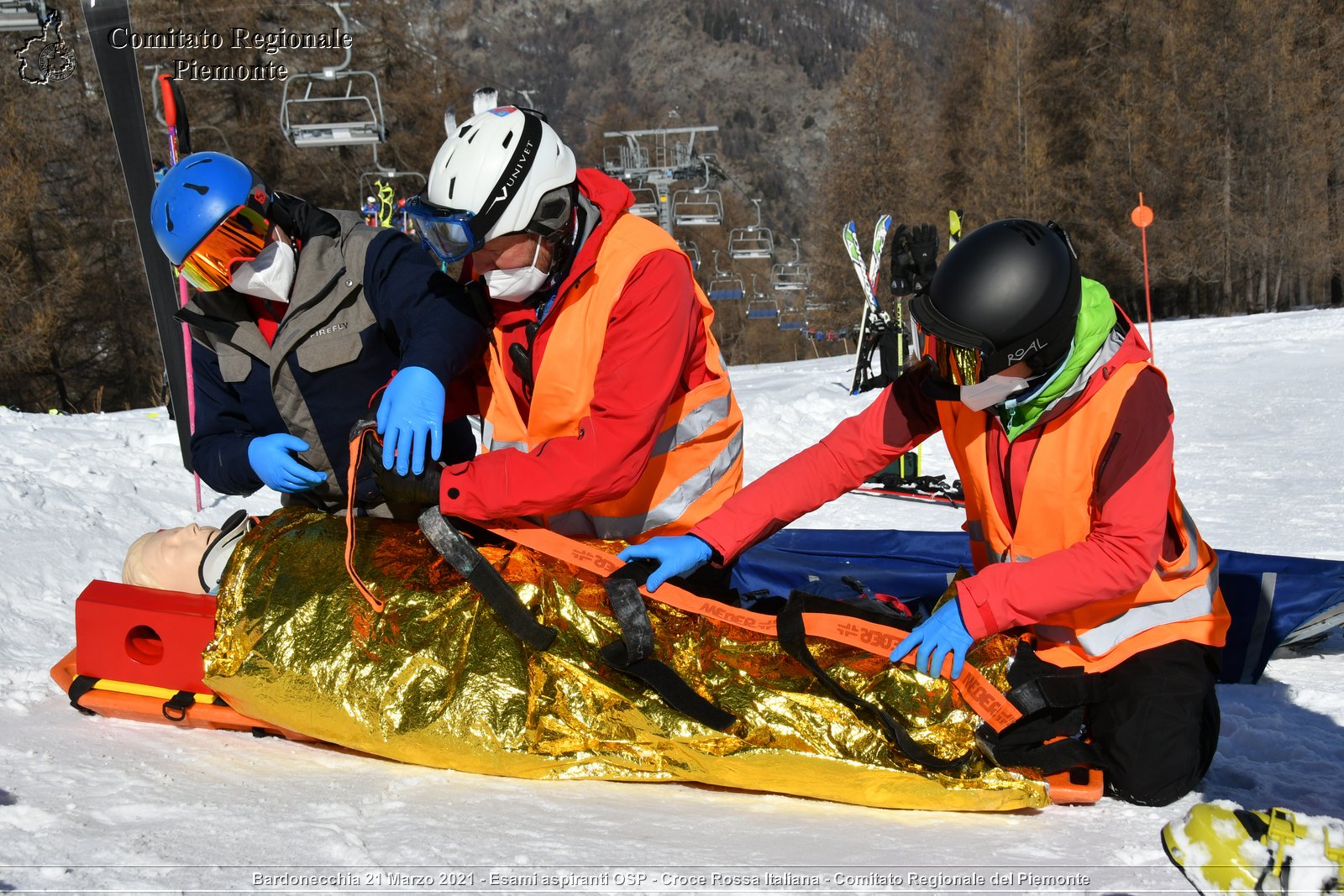 Bardonecchia 21 Marzo 2021 - Esami aspiranti OSP - Croce Rossa Italiana - Comitato Regionale del Piemonte