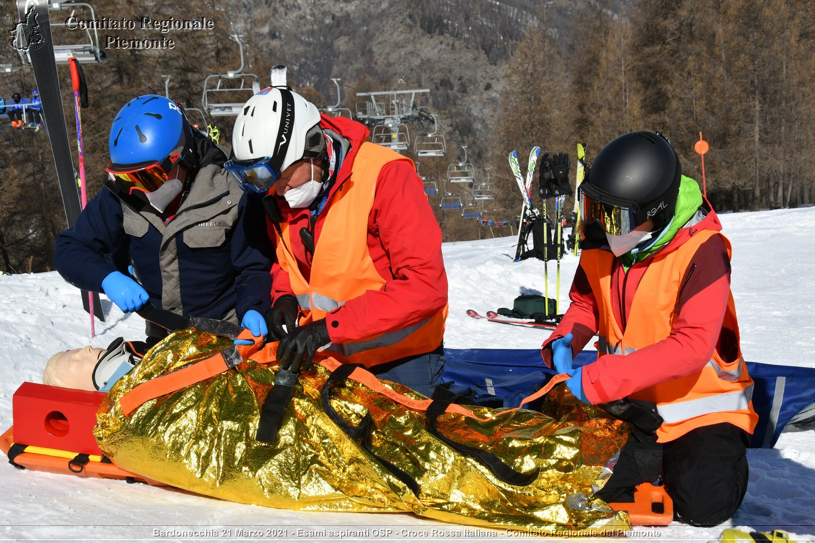 Bardonecchia 21 Marzo 2021 - Esami aspiranti OSP - Croce Rossa Italiana - Comitato Regionale del Piemonte