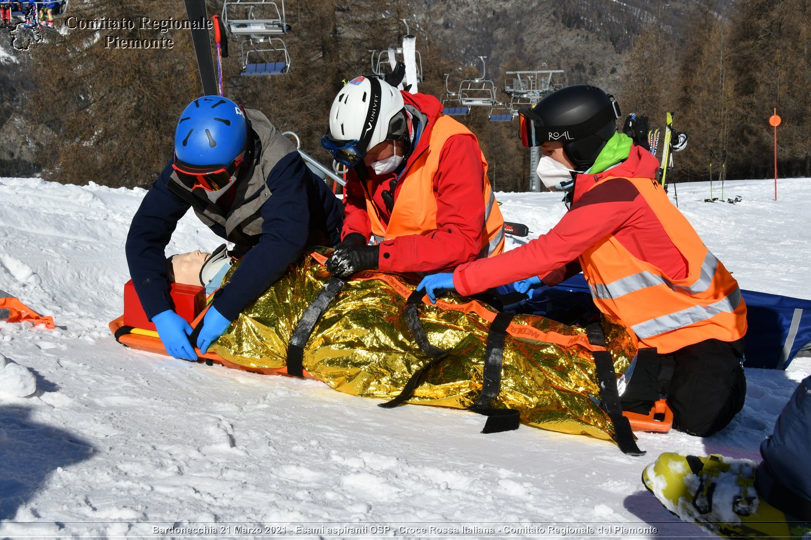 Bardonecchia 21 Marzo 2021 - Esami aspiranti OSP - Croce Rossa Italiana - Comitato Regionale del Piemonte