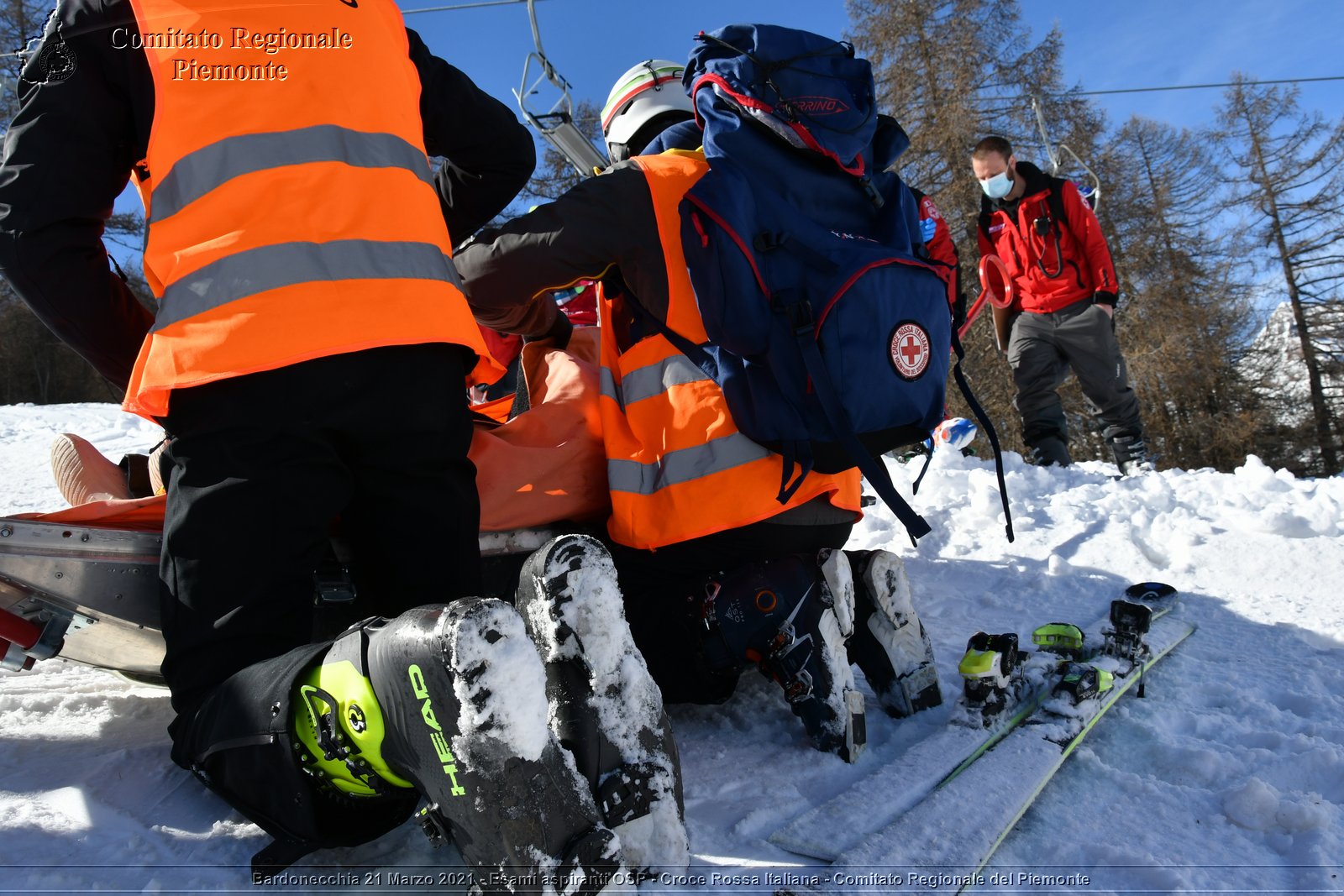 Bardonecchia 21 Marzo 2021 - Esami aspiranti OSP - Croce Rossa Italiana - Comitato Regionale del Piemonte