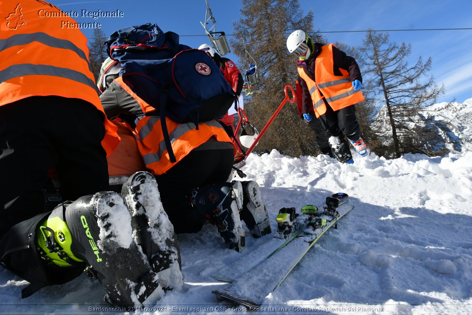 Bardonecchia 21 Marzo 2021 - Esami aspiranti OSP - Croce Rossa Italiana - Comitato Regionale del Piemonte