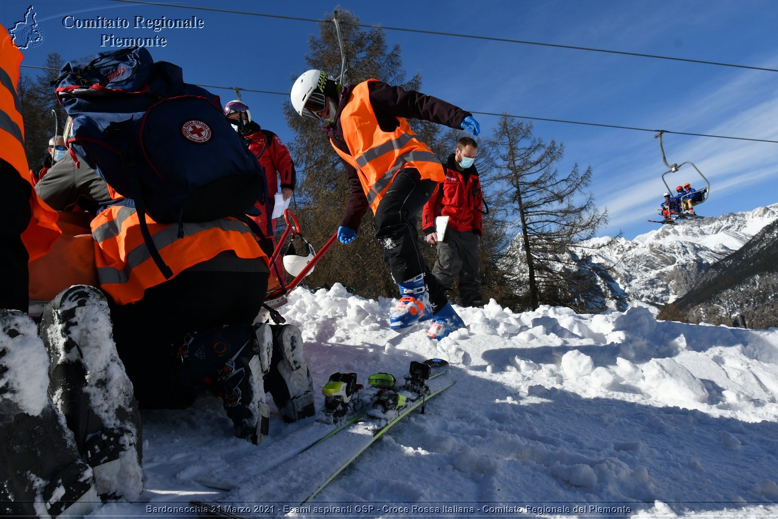 Bardonecchia 21 Marzo 2021 - Esami aspiranti OSP - Croce Rossa Italiana - Comitato Regionale del Piemonte