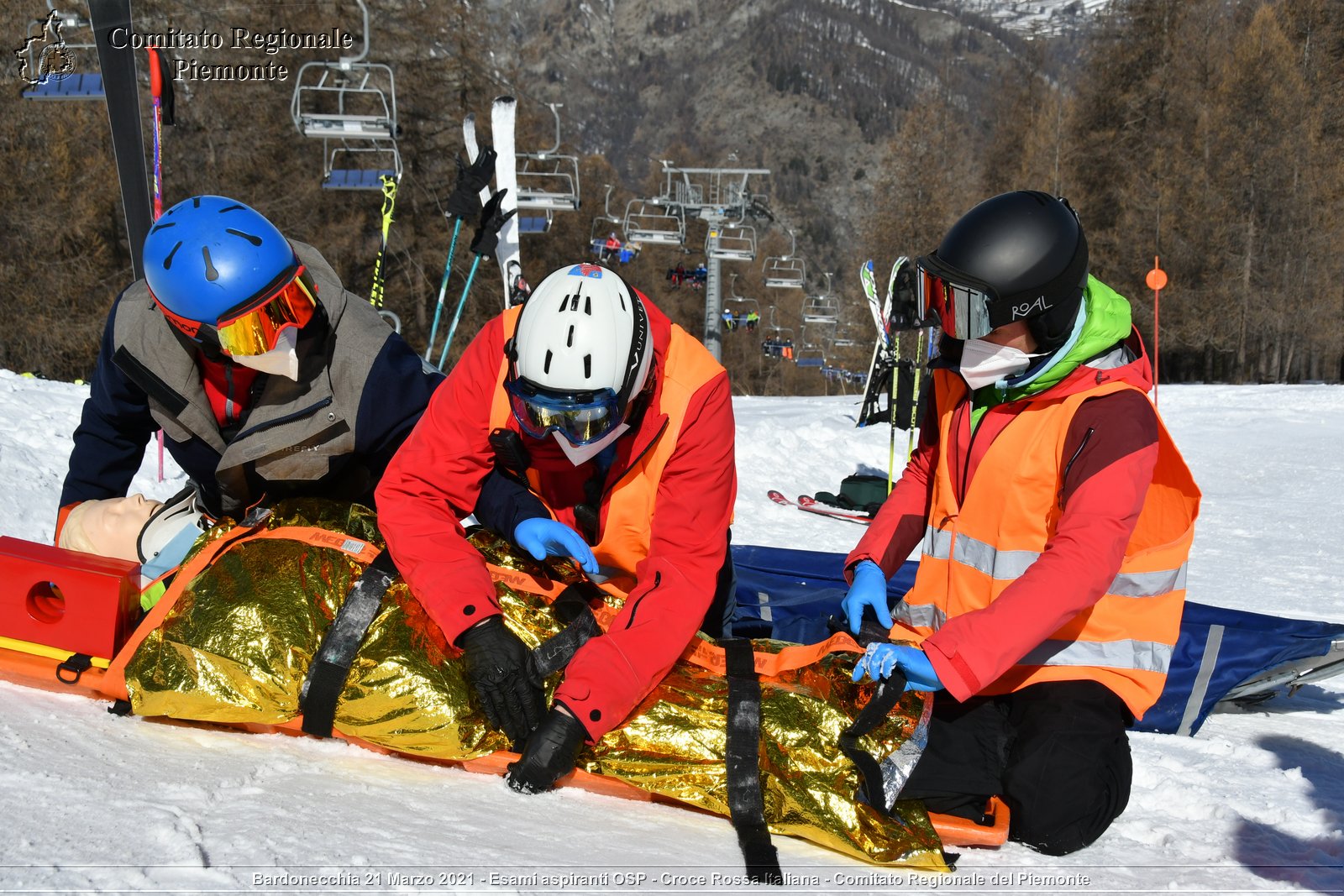 Bardonecchia 21 Marzo 2021 - Esami aspiranti OSP - Croce Rossa Italiana - Comitato Regionale del Piemonte