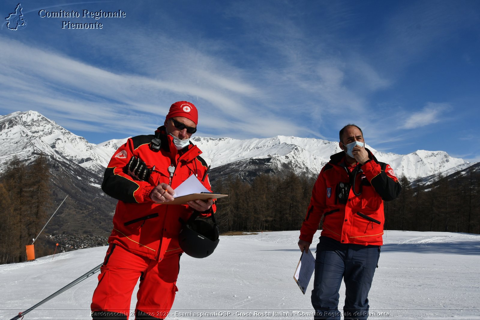 Bardonecchia 21 Marzo 2021 - Esami aspiranti OSP - Croce Rossa Italiana - Comitato Regionale del Piemonte