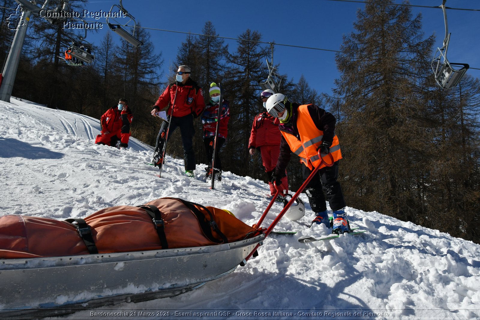 Bardonecchia 21 Marzo 2021 - Esami aspiranti OSP - Croce Rossa Italiana - Comitato Regionale del Piemonte