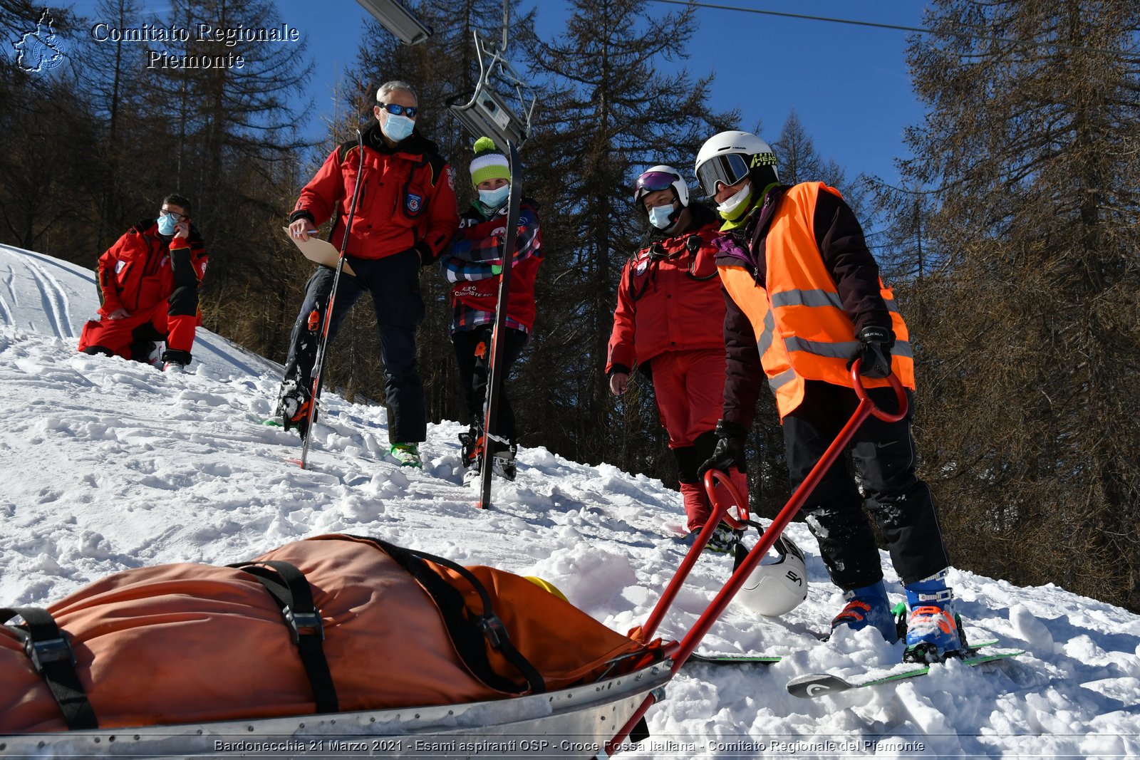 Bardonecchia 21 Marzo 2021 - Esami aspiranti OSP - Croce Rossa Italiana - Comitato Regionale del Piemonte