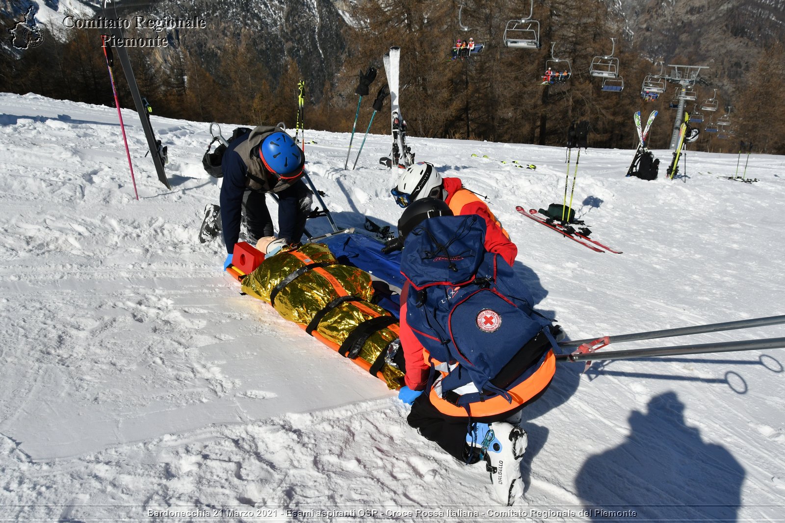 Bardonecchia 21 Marzo 2021 - Esami aspiranti OSP - Croce Rossa Italiana - Comitato Regionale del Piemonte