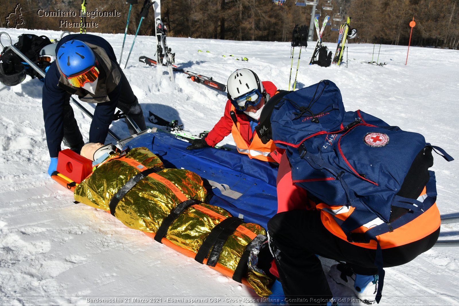 Bardonecchia 21 Marzo 2021 - Esami aspiranti OSP - Croce Rossa Italiana - Comitato Regionale del Piemonte