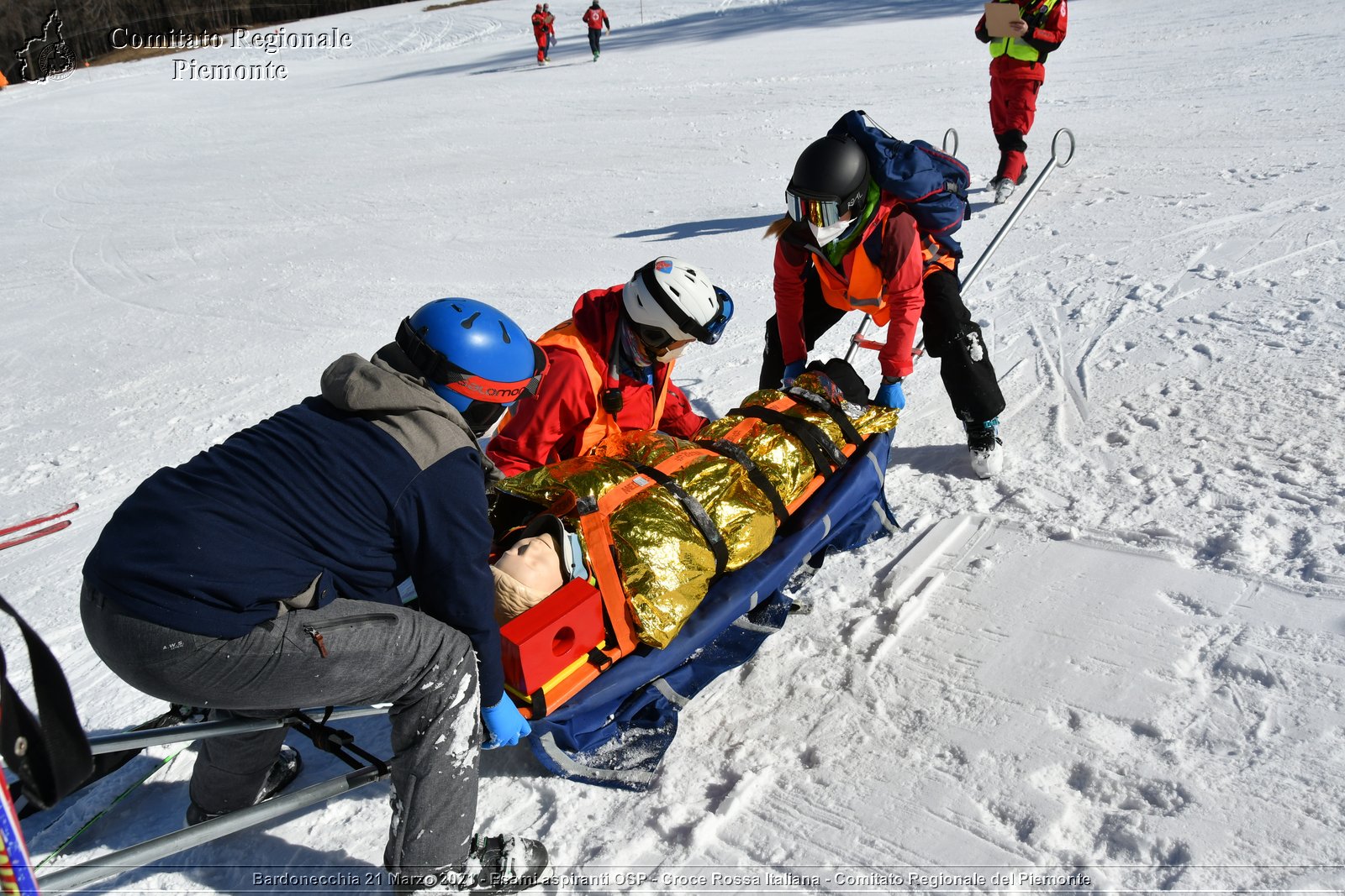 Bardonecchia 21 Marzo 2021 - Esami aspiranti OSP - Croce Rossa Italiana - Comitato Regionale del Piemonte