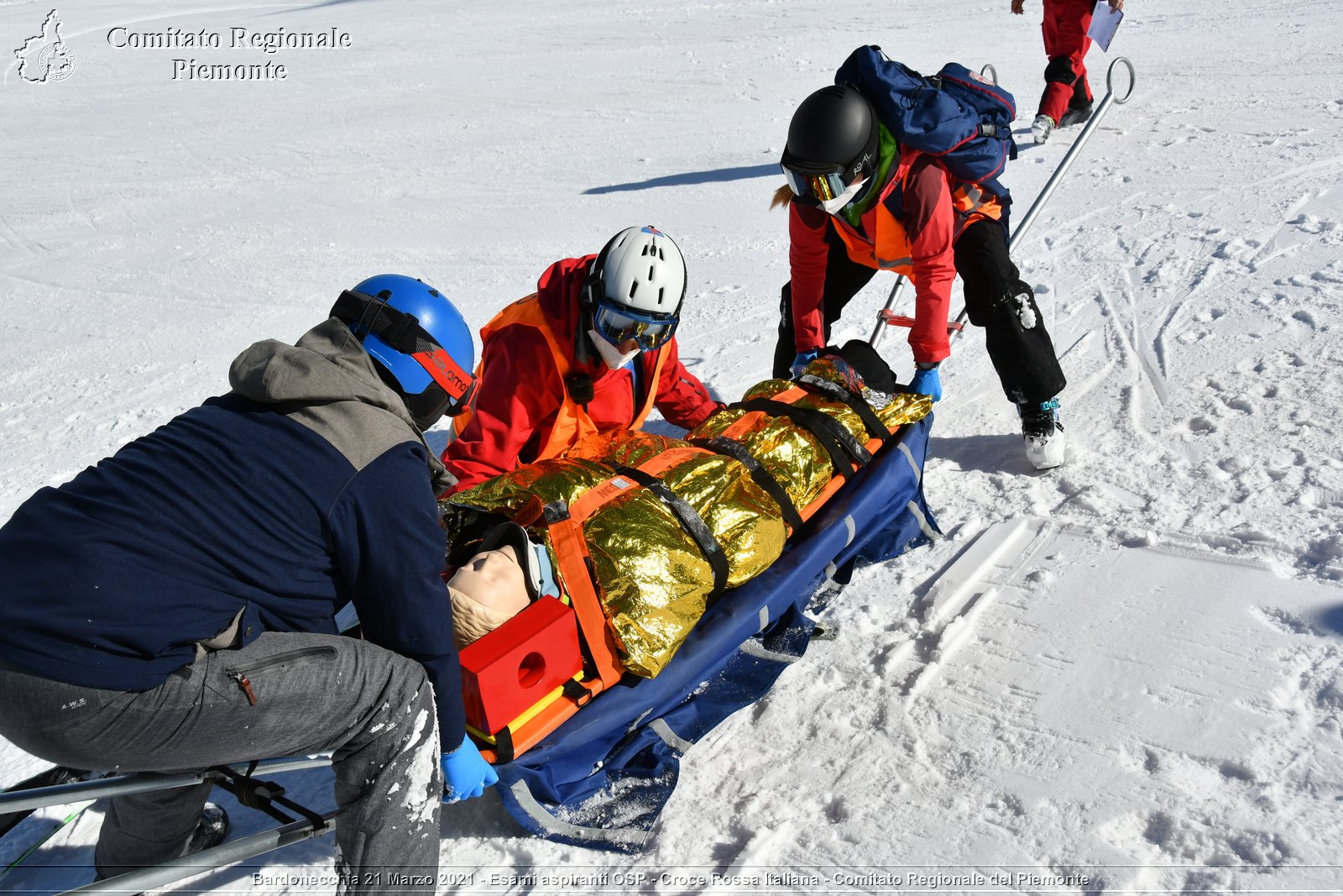 Bardonecchia 21 Marzo 2021 - Esami aspiranti OSP - Croce Rossa Italiana - Comitato Regionale del Piemonte