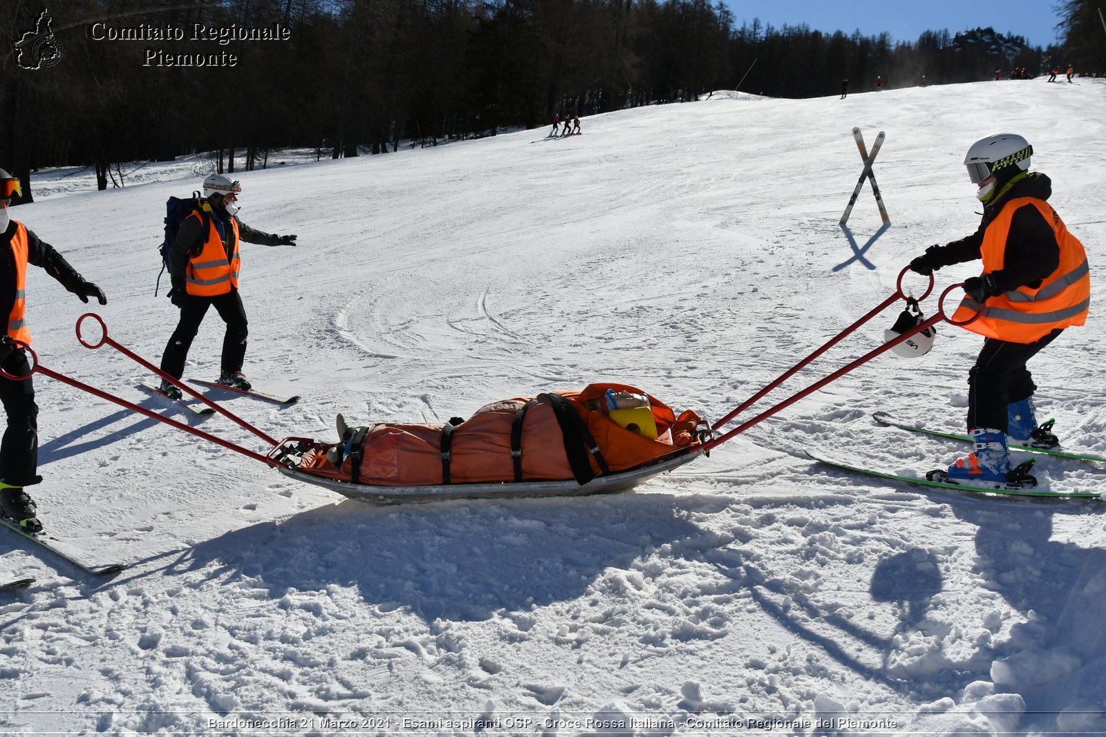 Bardonecchia 21 Marzo 2021 - Esami aspiranti OSP - Croce Rossa Italiana - Comitato Regionale del Piemonte