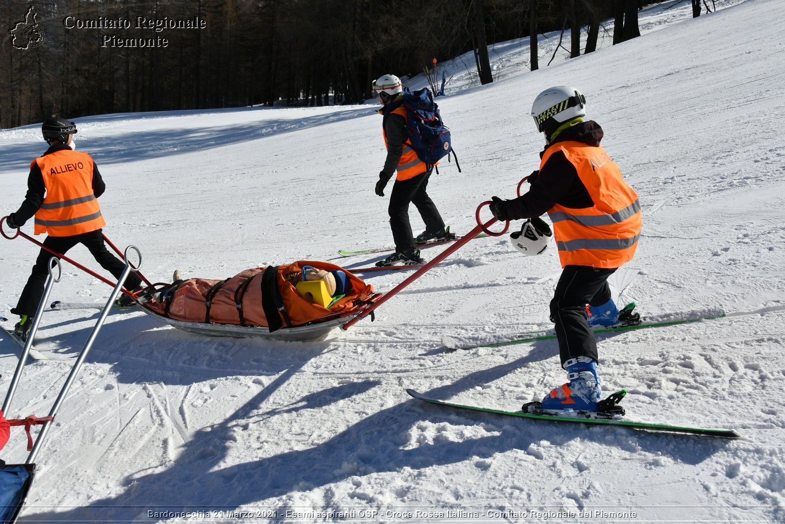 Bardonecchia 21 Marzo 2021 - Esami aspiranti OSP - Croce Rossa Italiana - Comitato Regionale del Piemonte