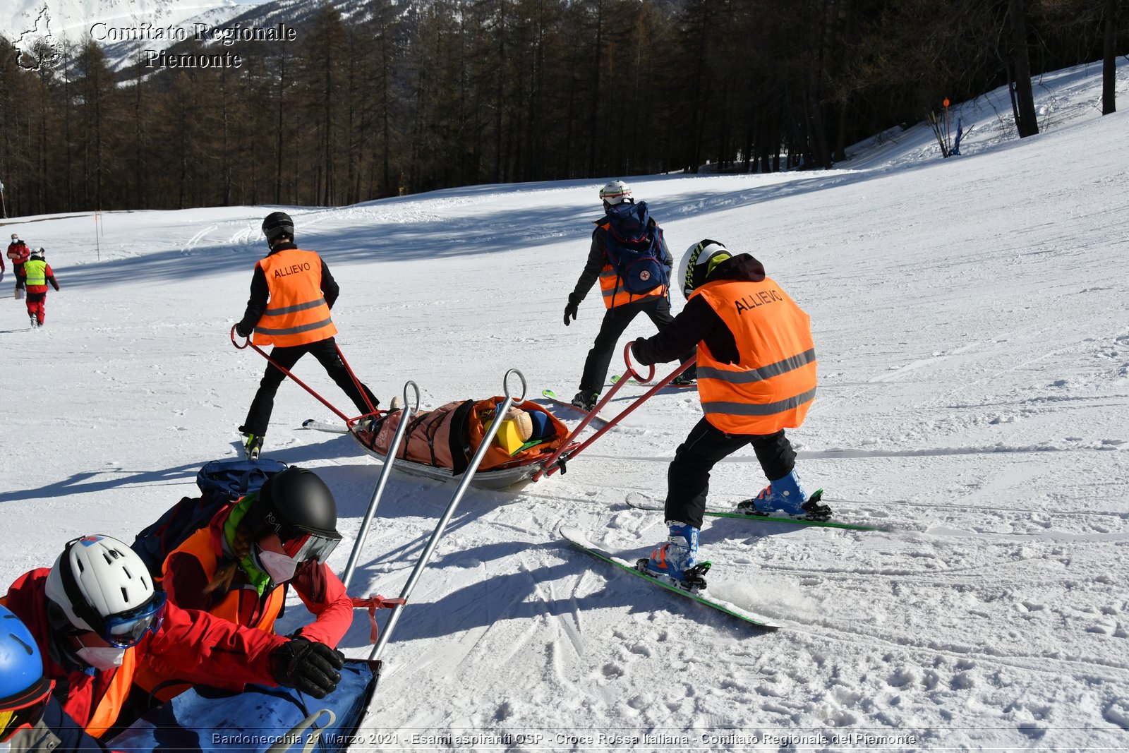 Bardonecchia 21 Marzo 2021 - Esami aspiranti OSP - Croce Rossa Italiana - Comitato Regionale del Piemonte