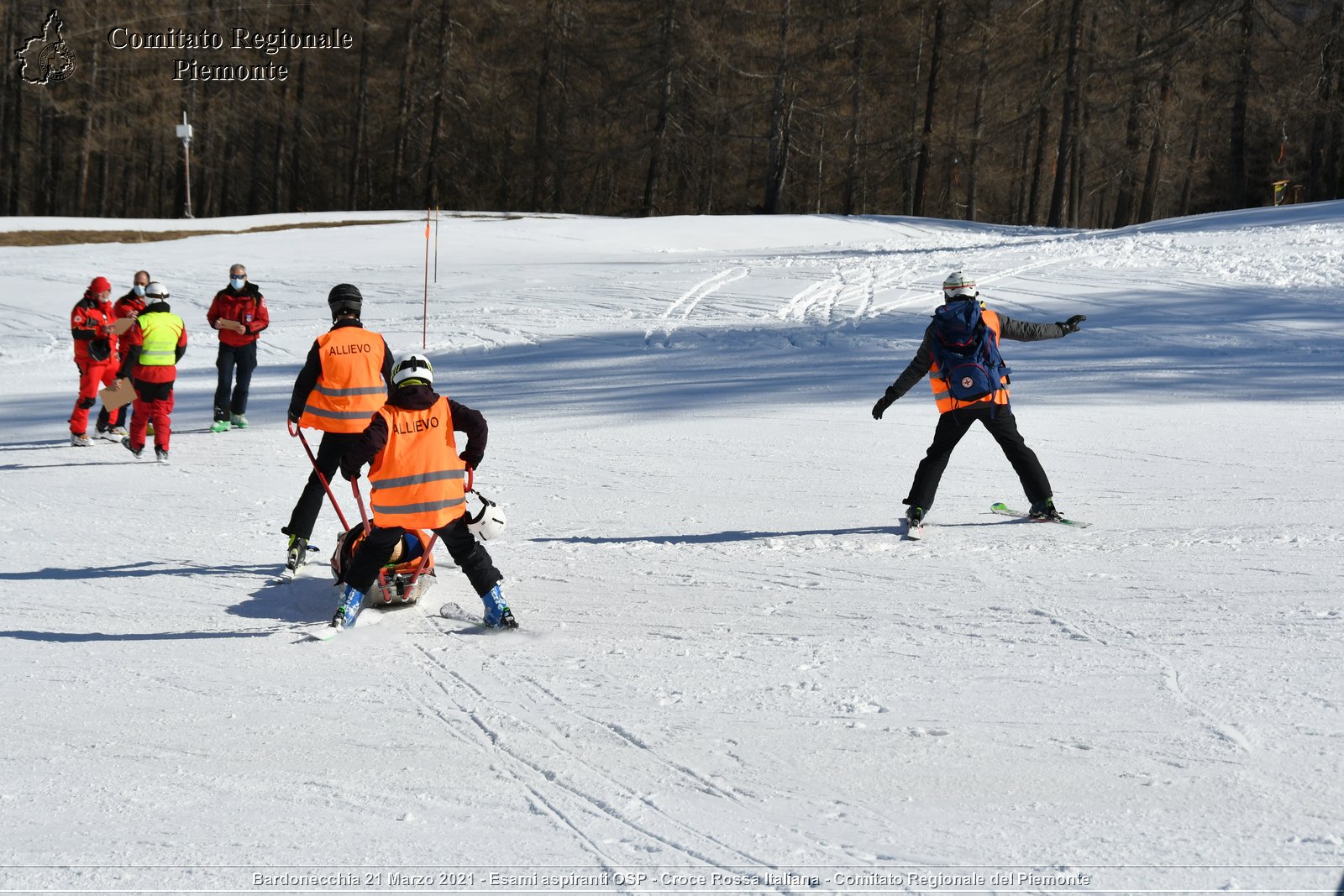 Bardonecchia 21 Marzo 2021 - Esami aspiranti OSP - Croce Rossa Italiana - Comitato Regionale del Piemonte