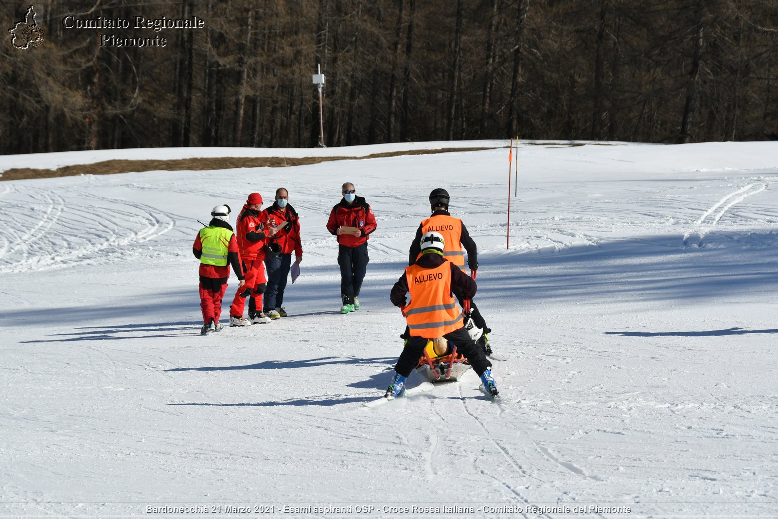 Bardonecchia 21 Marzo 2021 - Esami aspiranti OSP - Croce Rossa Italiana - Comitato Regionale del Piemonte