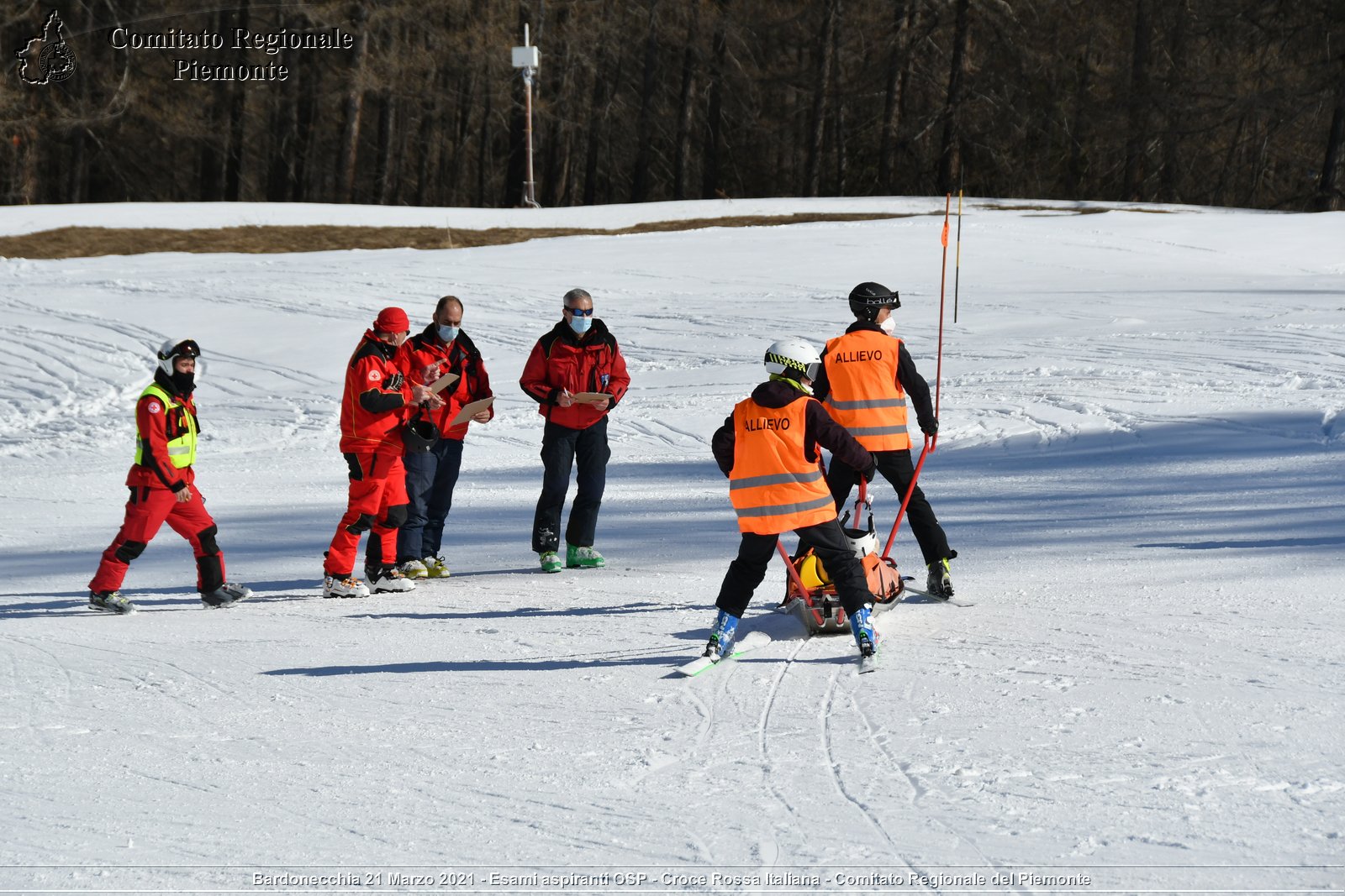 Bardonecchia 21 Marzo 2021 - Esami aspiranti OSP - Croce Rossa Italiana - Comitato Regionale del Piemonte