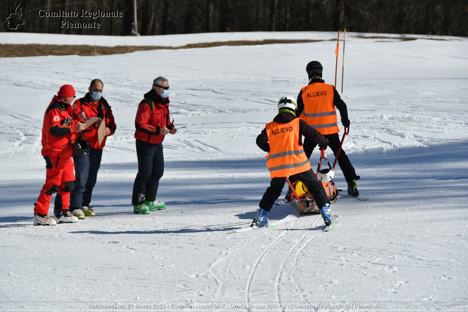 Bardonecchia 21 Marzo 2021 - Esami aspiranti OSP - Croce Rossa Italiana - Comitato Regionale del Piemonte