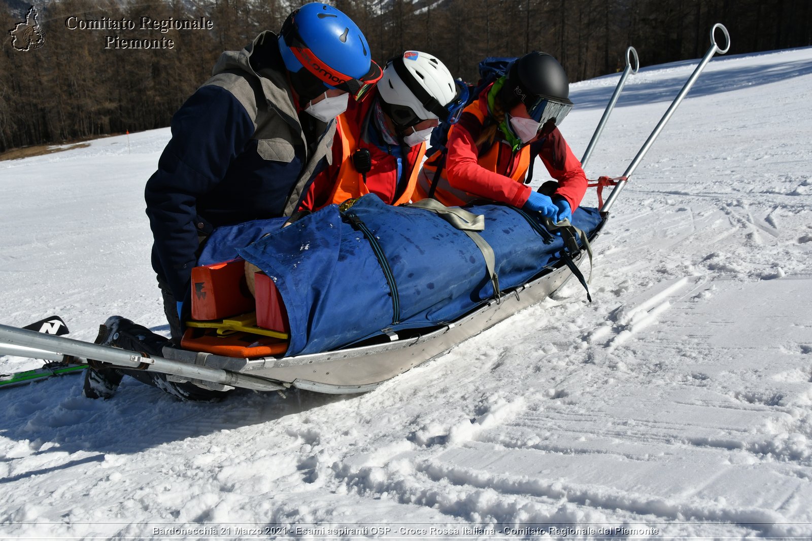 Bardonecchia 21 Marzo 2021 - Esami aspiranti OSP - Croce Rossa Italiana - Comitato Regionale del Piemonte