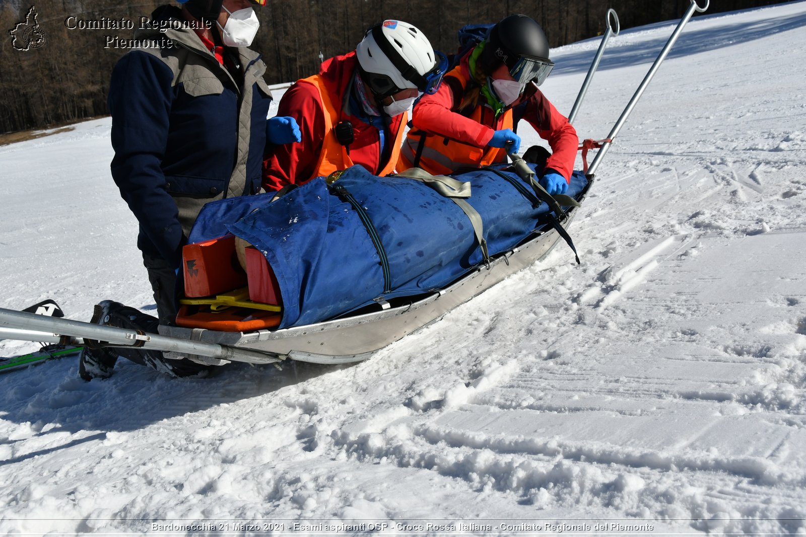 Bardonecchia 21 Marzo 2021 - Esami aspiranti OSP - Croce Rossa Italiana - Comitato Regionale del Piemonte