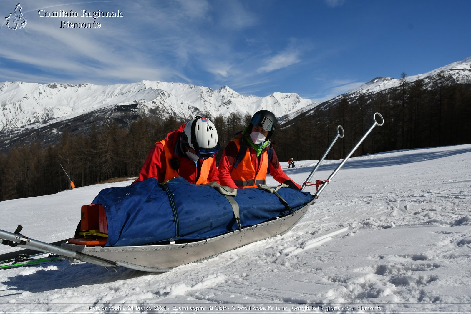 Bardonecchia 21 Marzo 2021 - Esami aspiranti OSP - Croce Rossa Italiana - Comitato Regionale del Piemonte