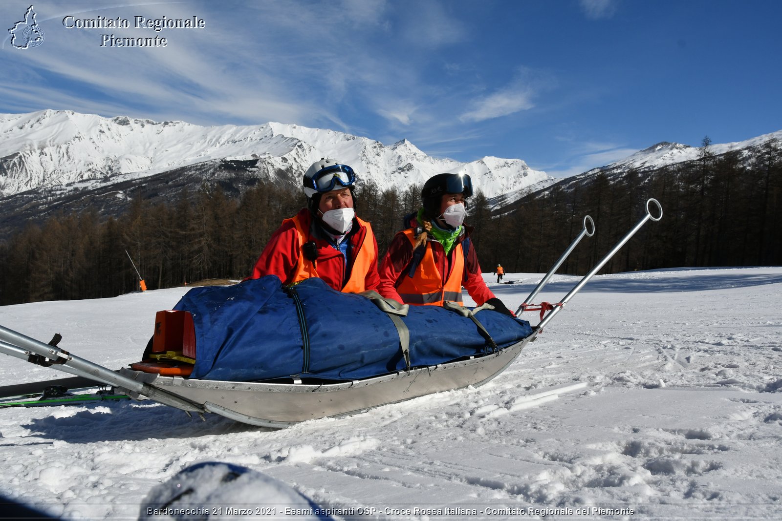 Bardonecchia 21 Marzo 2021 - Esami aspiranti OSP - Croce Rossa Italiana - Comitato Regionale del Piemonte