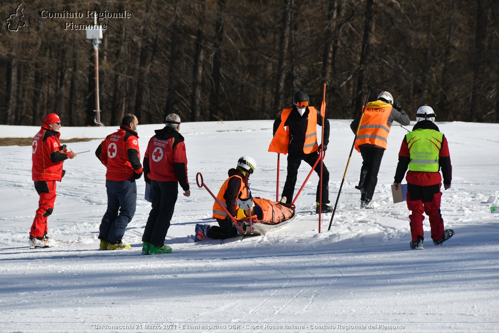 Bardonecchia 21 Marzo 2021 - Esami aspiranti OSP - Croce Rossa Italiana - Comitato Regionale del Piemonte