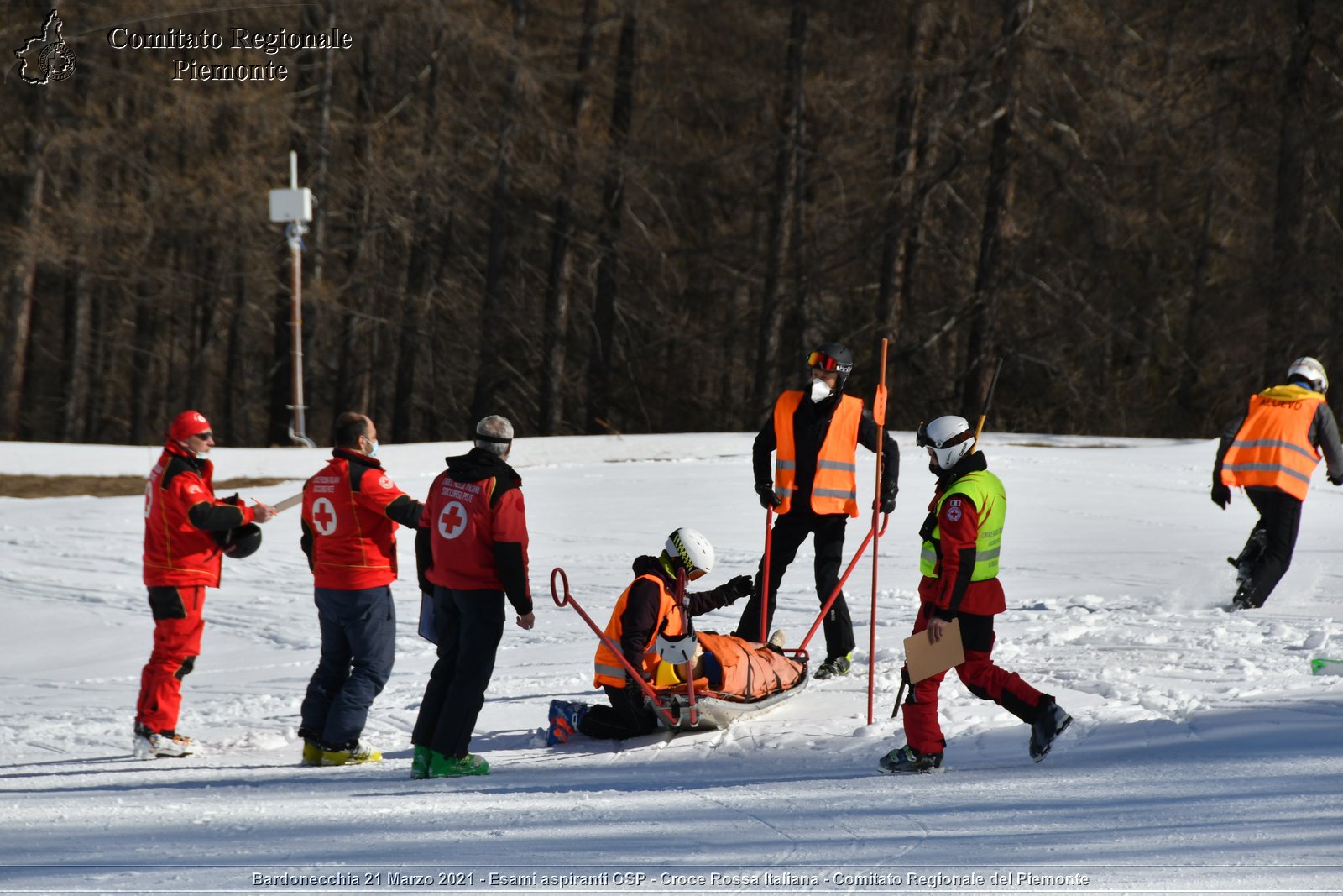 Bardonecchia 21 Marzo 2021 - Esami aspiranti OSP - Croce Rossa Italiana - Comitato Regionale del Piemonte