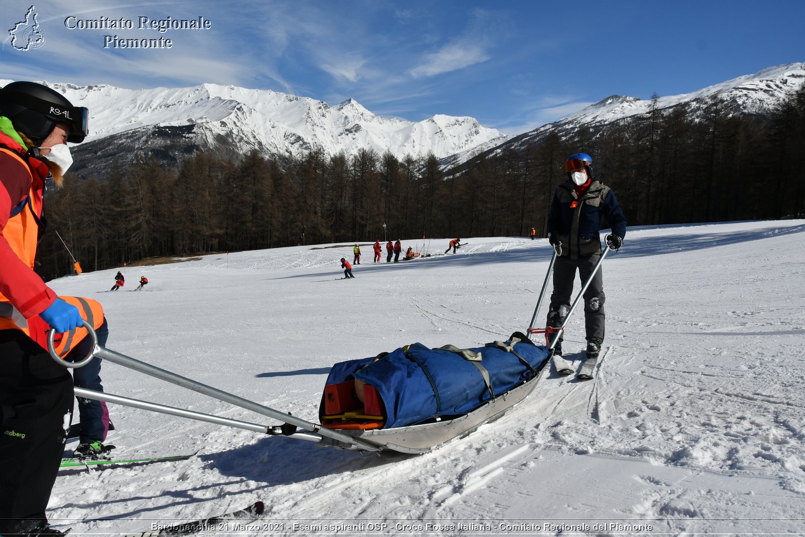 Bardonecchia 21 Marzo 2021 - Esami aspiranti OSP - Croce Rossa Italiana - Comitato Regionale del Piemonte