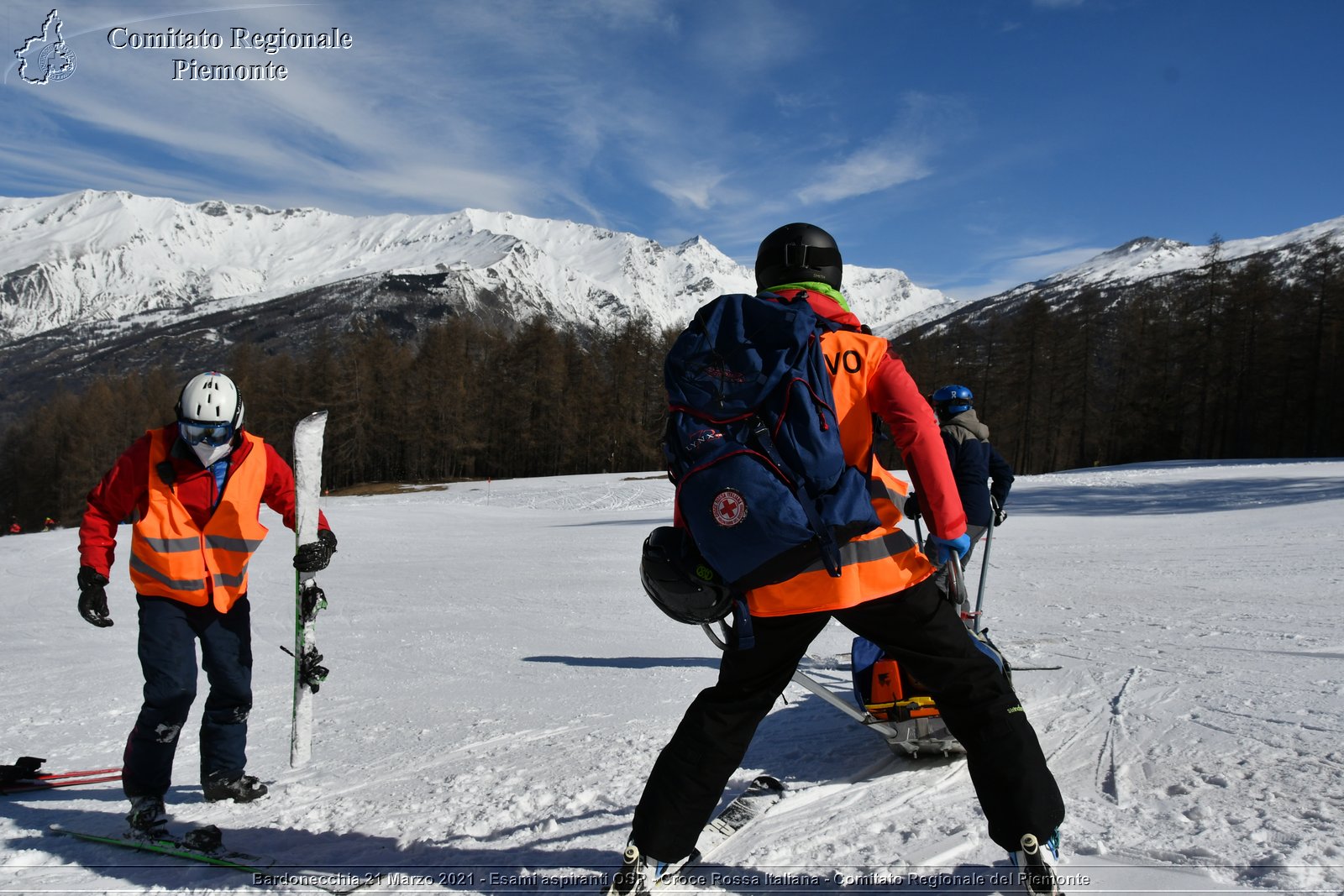 Bardonecchia 21 Marzo 2021 - Esami aspiranti OSP - Croce Rossa Italiana - Comitato Regionale del Piemonte