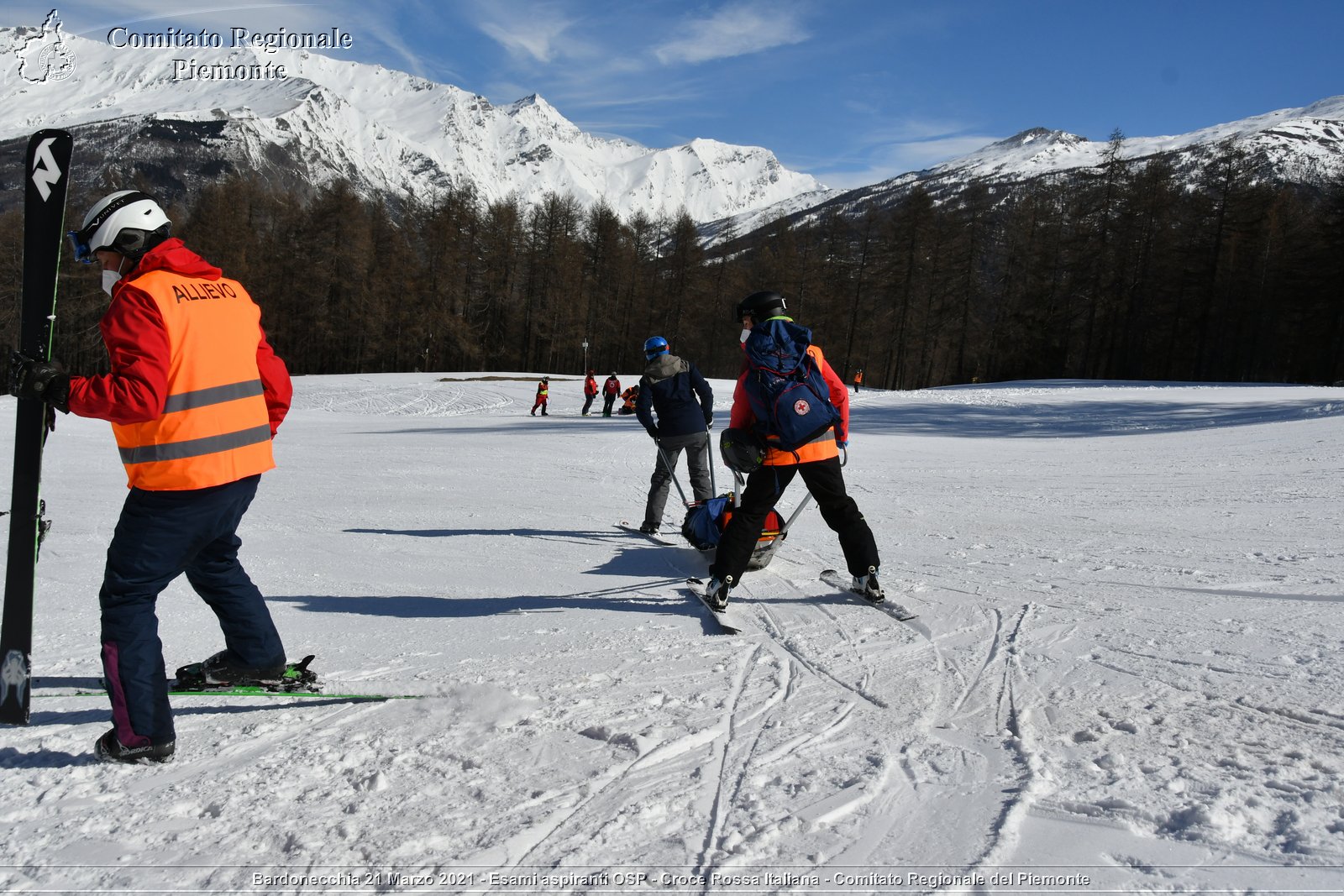 Bardonecchia 21 Marzo 2021 - Esami aspiranti OSP - Croce Rossa Italiana - Comitato Regionale del Piemonte