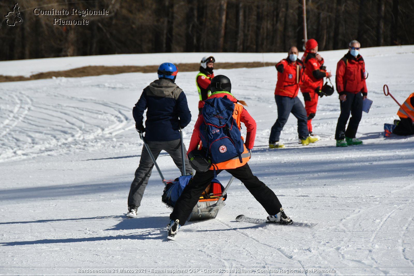 Bardonecchia 21 Marzo 2021 - Esami aspiranti OSP - Croce Rossa Italiana - Comitato Regionale del Piemonte