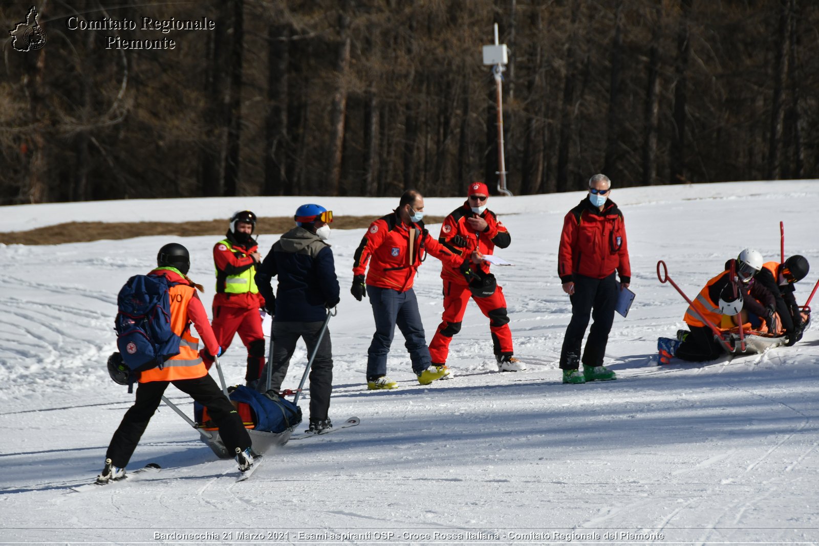 Bardonecchia 21 Marzo 2021 - Esami aspiranti OSP - Croce Rossa Italiana - Comitato Regionale del Piemonte