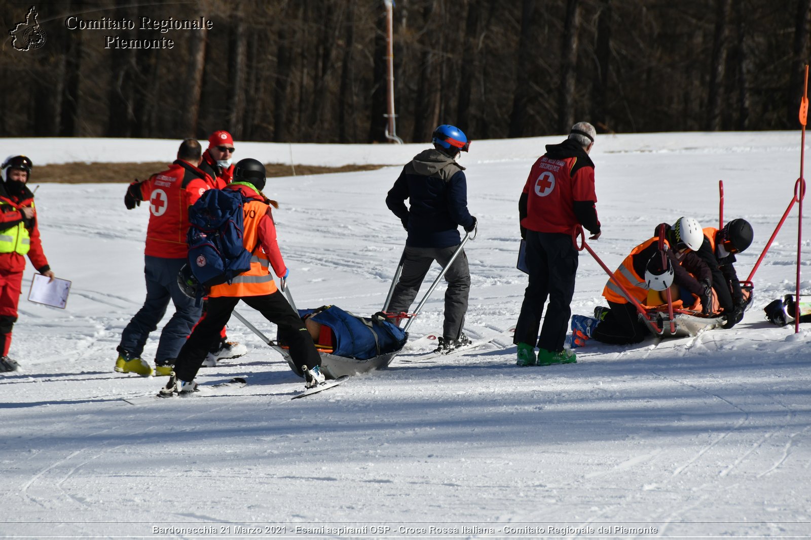 Bardonecchia 21 Marzo 2021 - Esami aspiranti OSP - Croce Rossa Italiana - Comitato Regionale del Piemonte