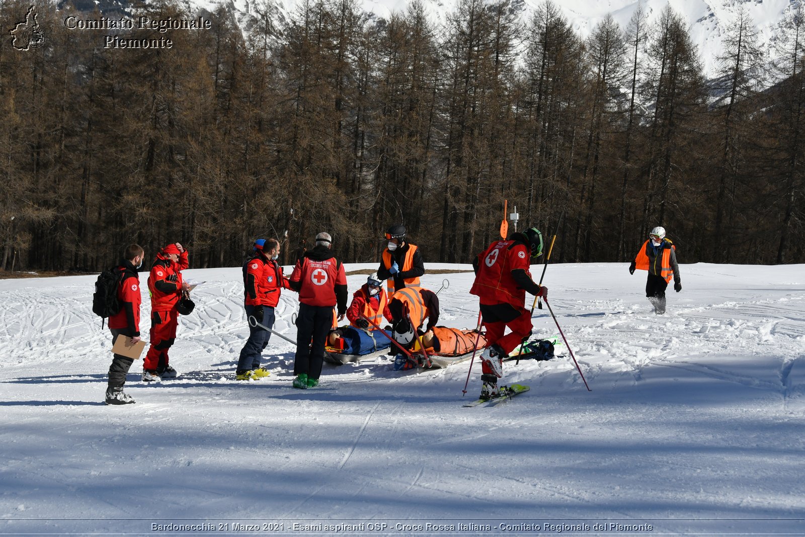 Bardonecchia 21 Marzo 2021 - Esami aspiranti OSP - Croce Rossa Italiana - Comitato Regionale del Piemonte