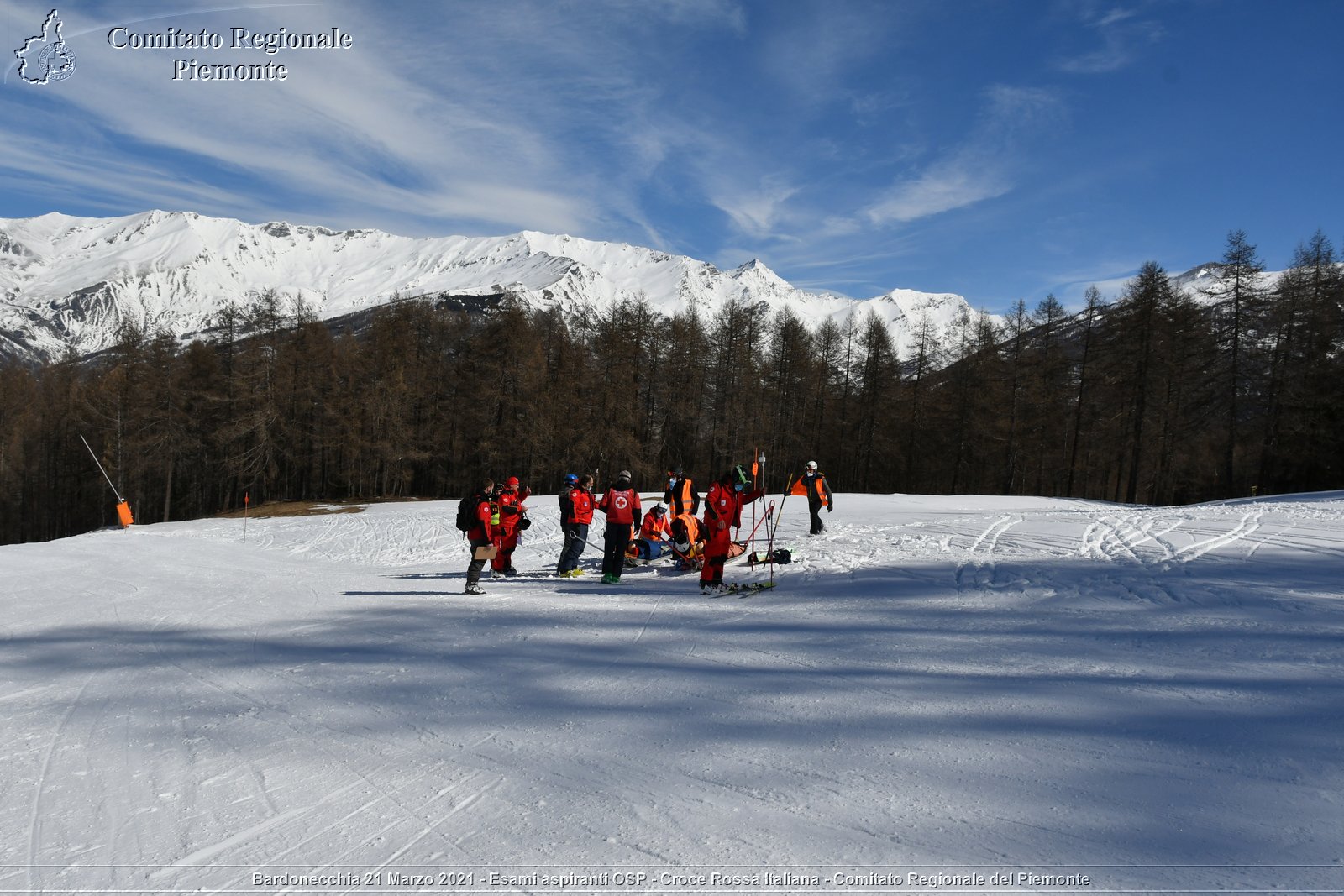 Bardonecchia 21 Marzo 2021 - Esami aspiranti OSP - Croce Rossa Italiana - Comitato Regionale del Piemonte