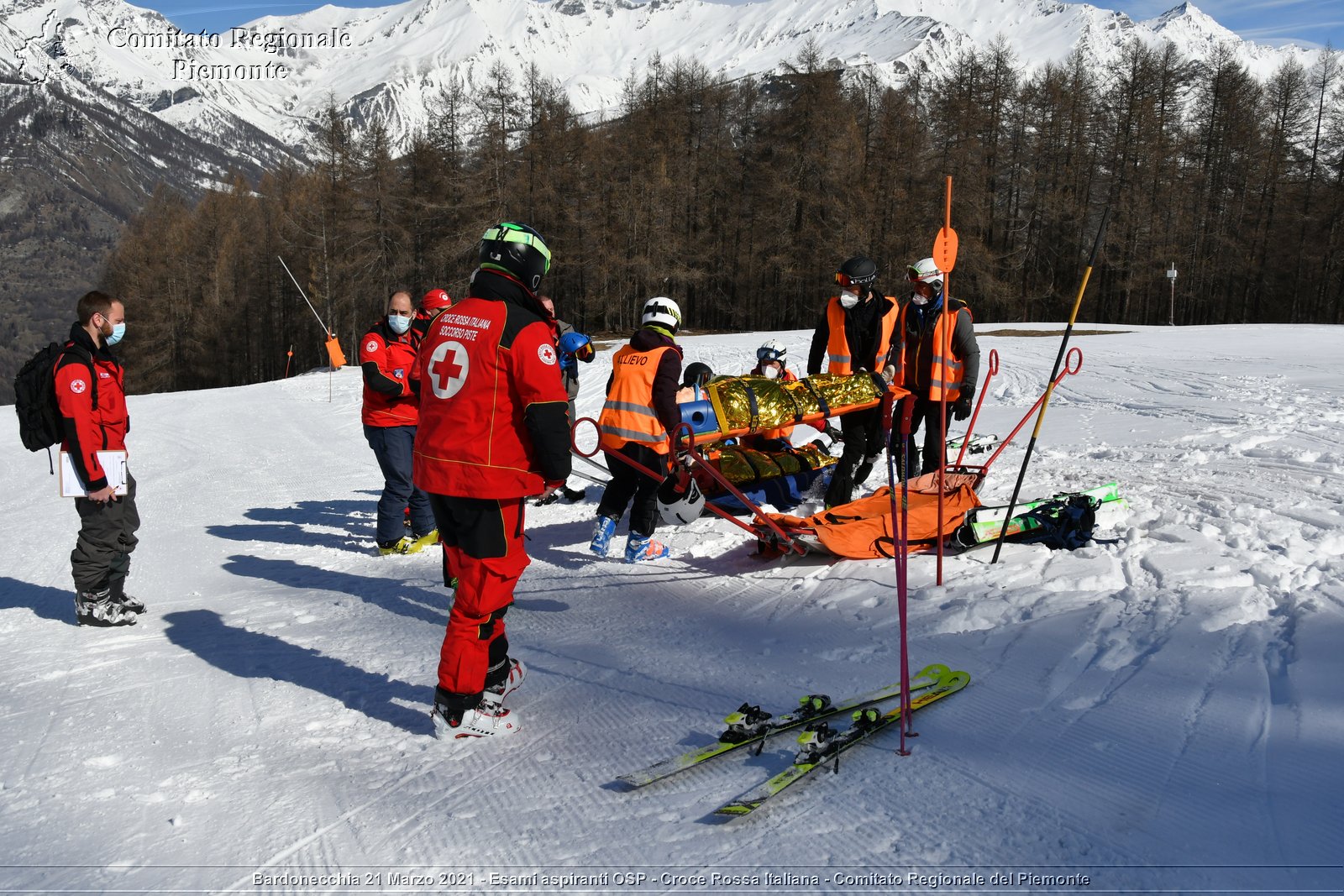 Bardonecchia 21 Marzo 2021 - Esami aspiranti OSP - Croce Rossa Italiana - Comitato Regionale del Piemonte