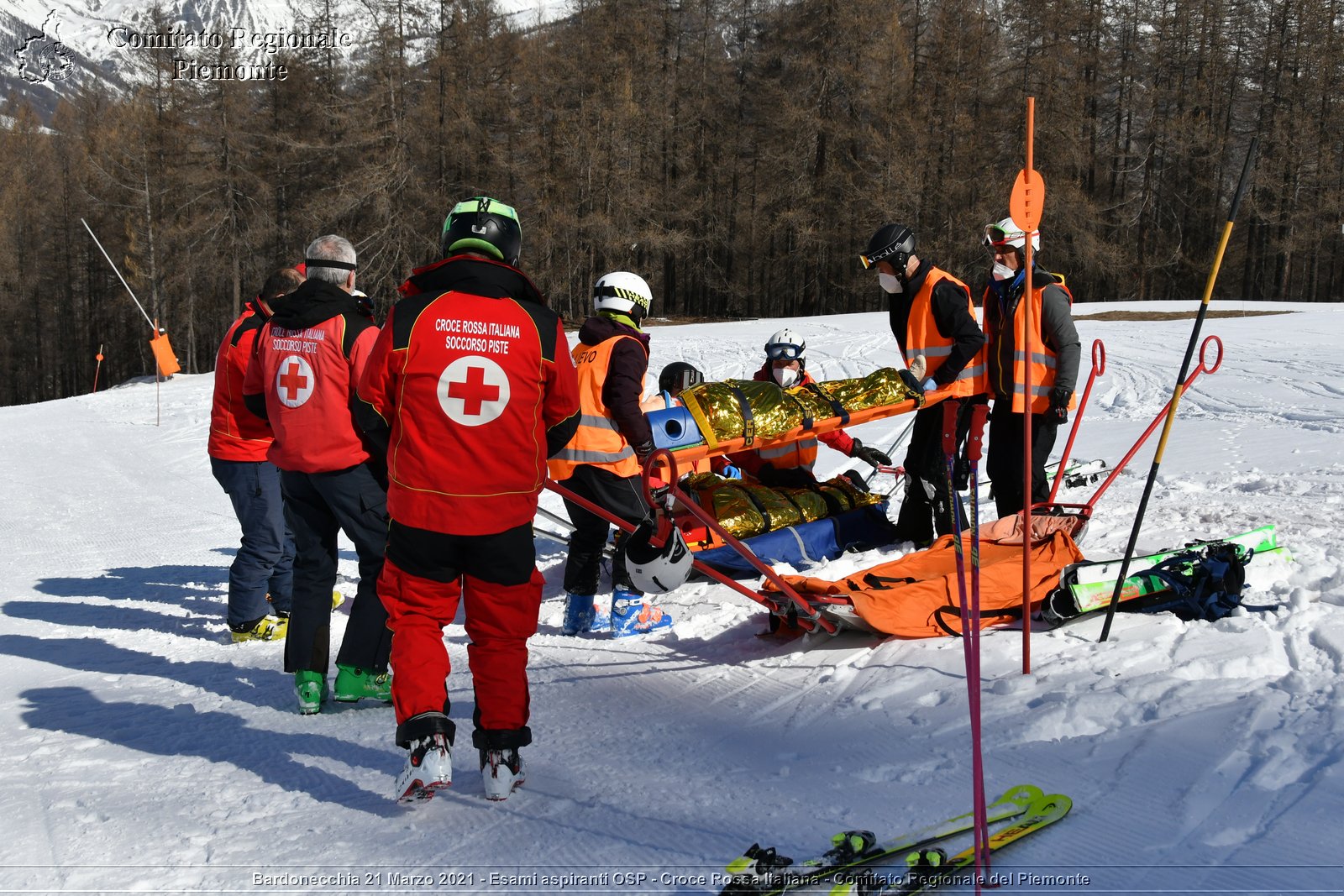 Bardonecchia 21 Marzo 2021 - Esami aspiranti OSP - Croce Rossa Italiana - Comitato Regionale del Piemonte