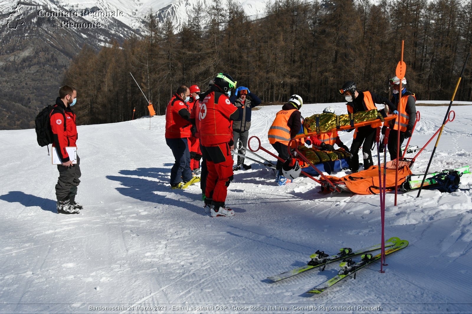 Bardonecchia 21 Marzo 2021 - Esami aspiranti OSP - Croce Rossa Italiana - Comitato Regionale del Piemonte