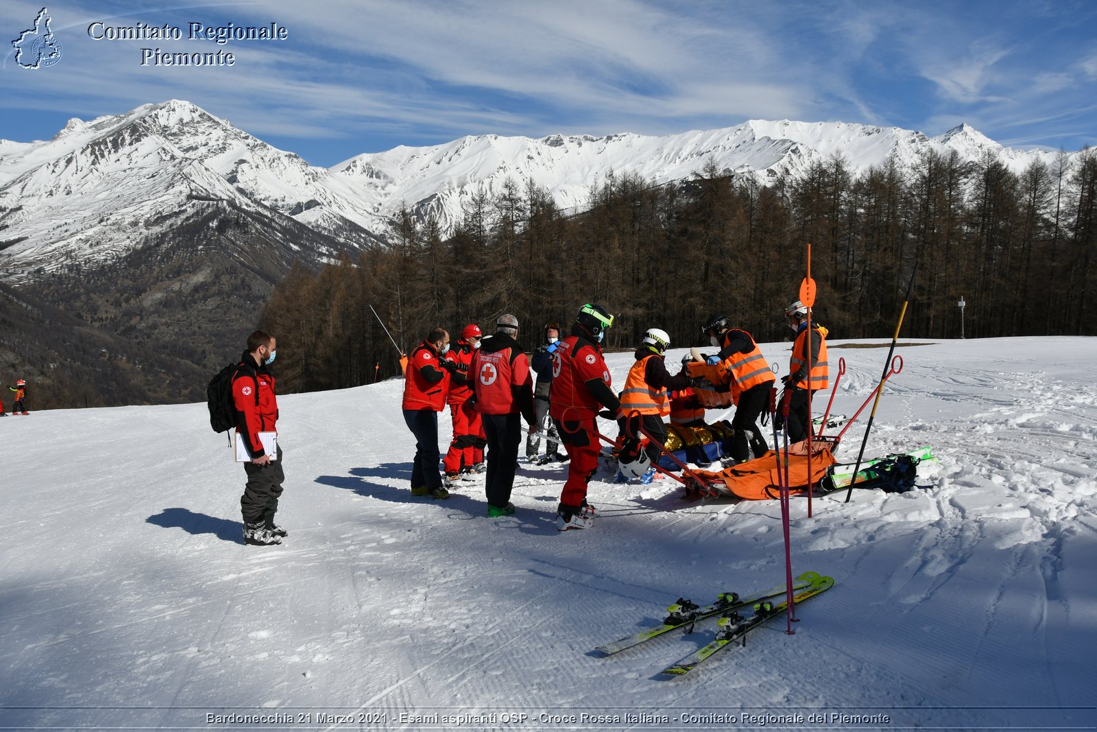 Bardonecchia 21 Marzo 2021 - Esami aspiranti OSP - Croce Rossa Italiana - Comitato Regionale del Piemonte