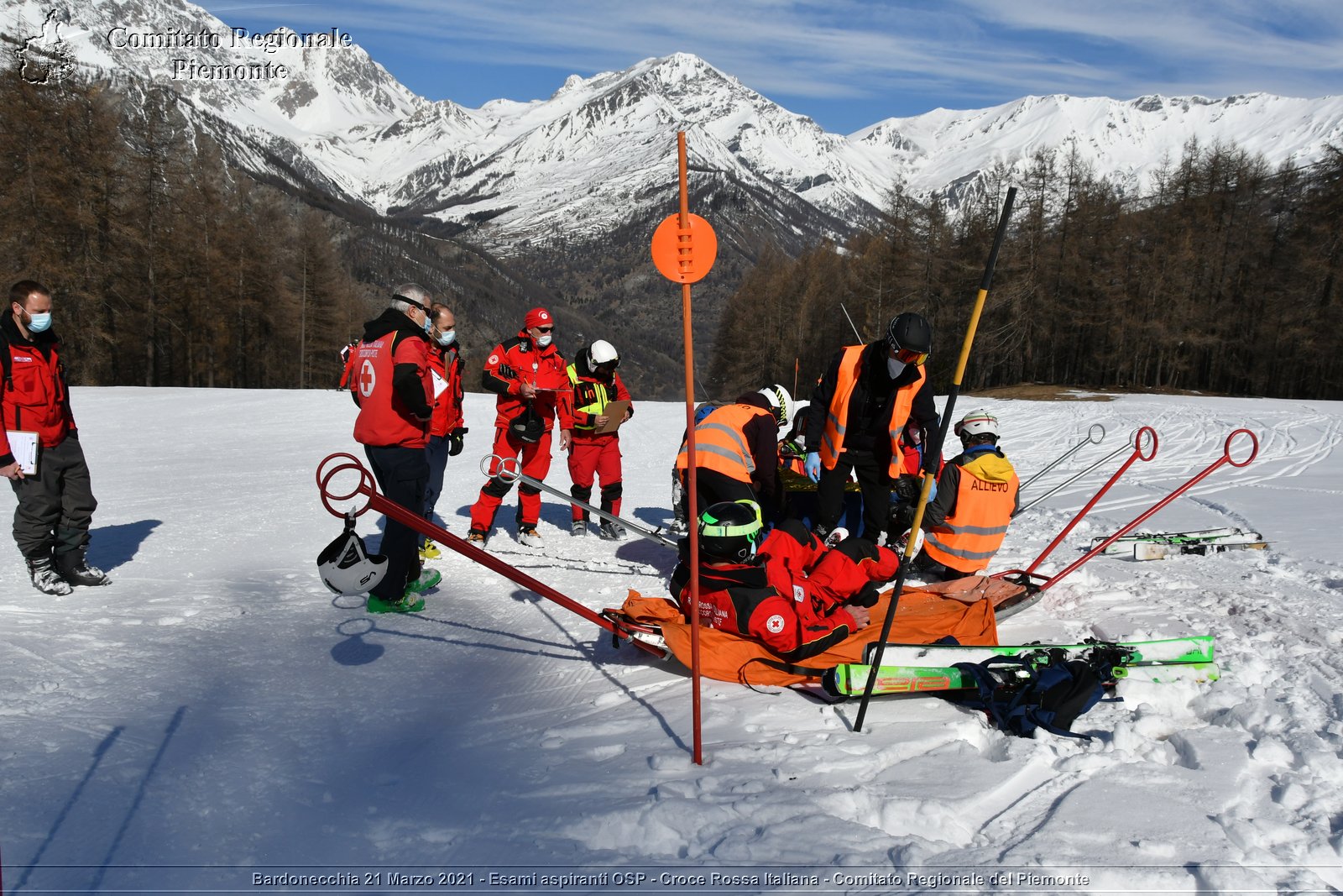 Bardonecchia 21 Marzo 2021 - Esami aspiranti OSP - Croce Rossa Italiana - Comitato Regionale del Piemonte