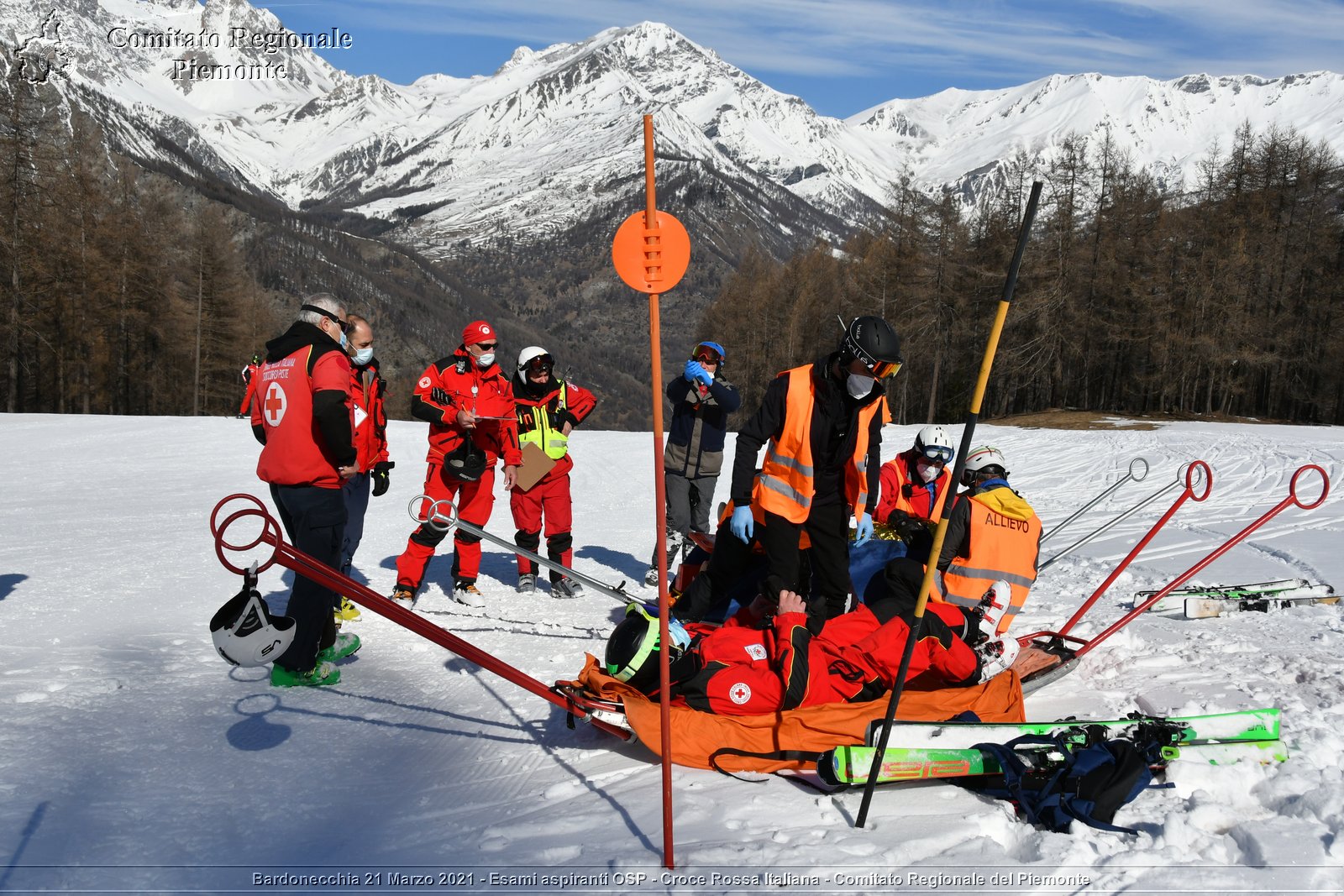 Bardonecchia 21 Marzo 2021 - Esami aspiranti OSP - Croce Rossa Italiana - Comitato Regionale del Piemonte